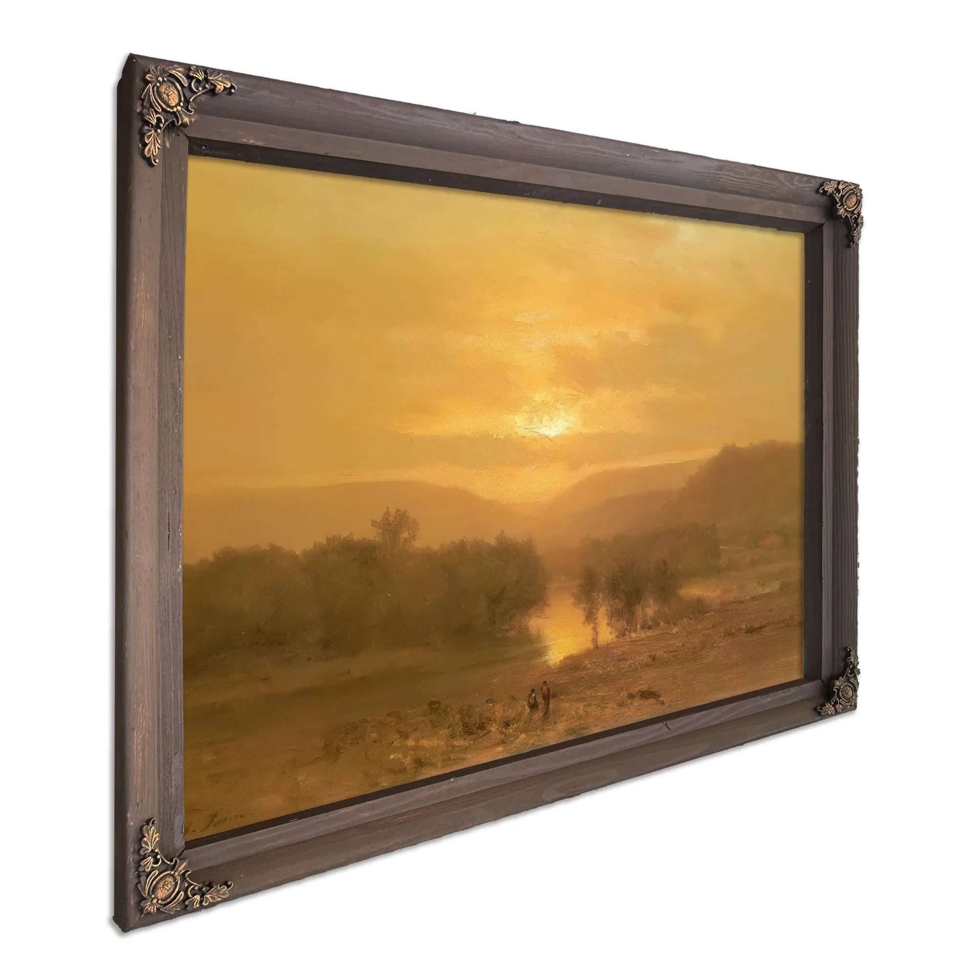 Sunset By George Inness Fine Art Print