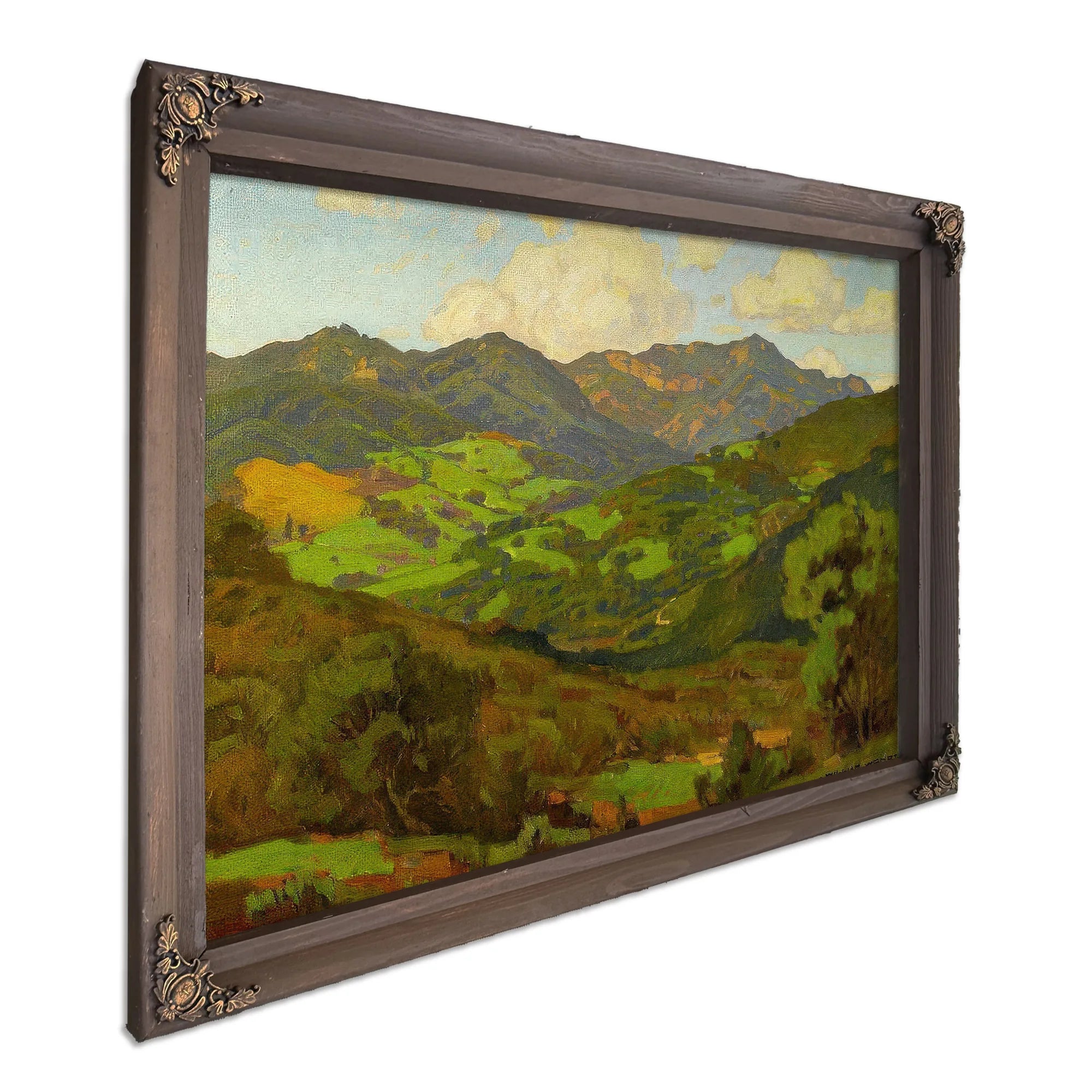 Converging Fields (Mountains Of Malibu) By William Wendt Fine Art Print