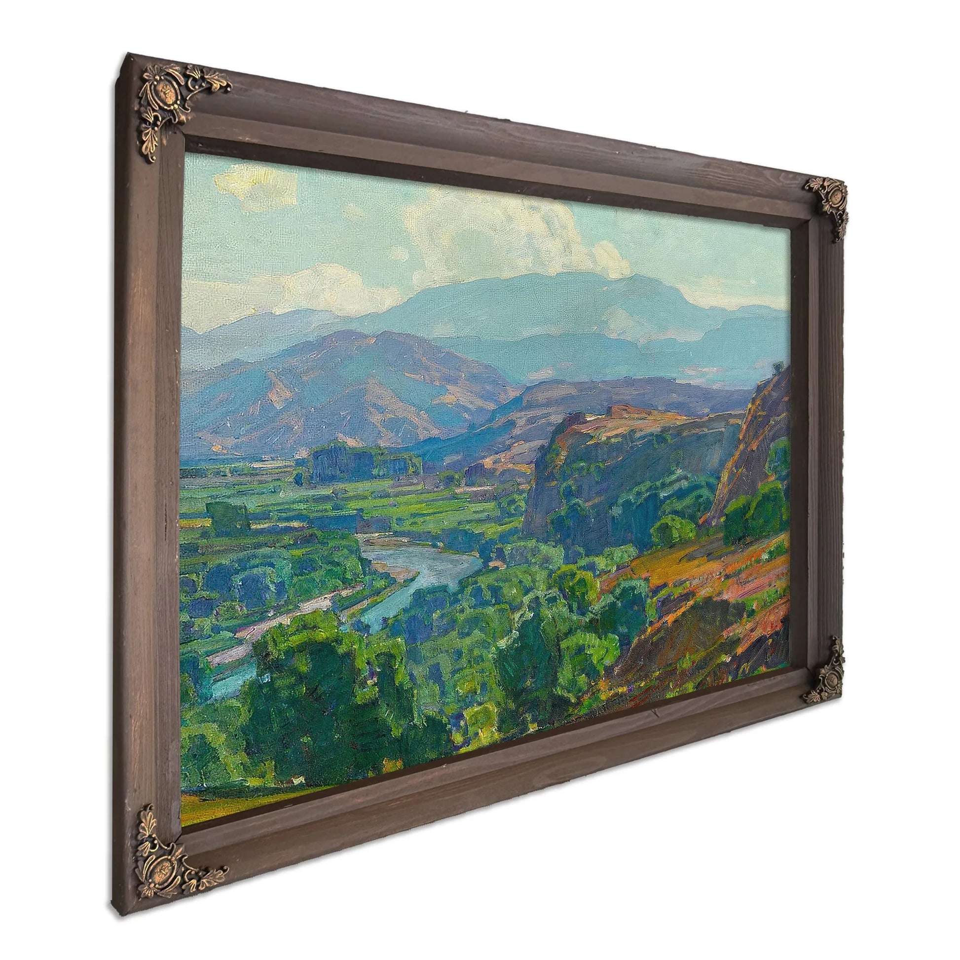 Misty Morning Santa Ana Canyon By William Wendt Fine Art Print