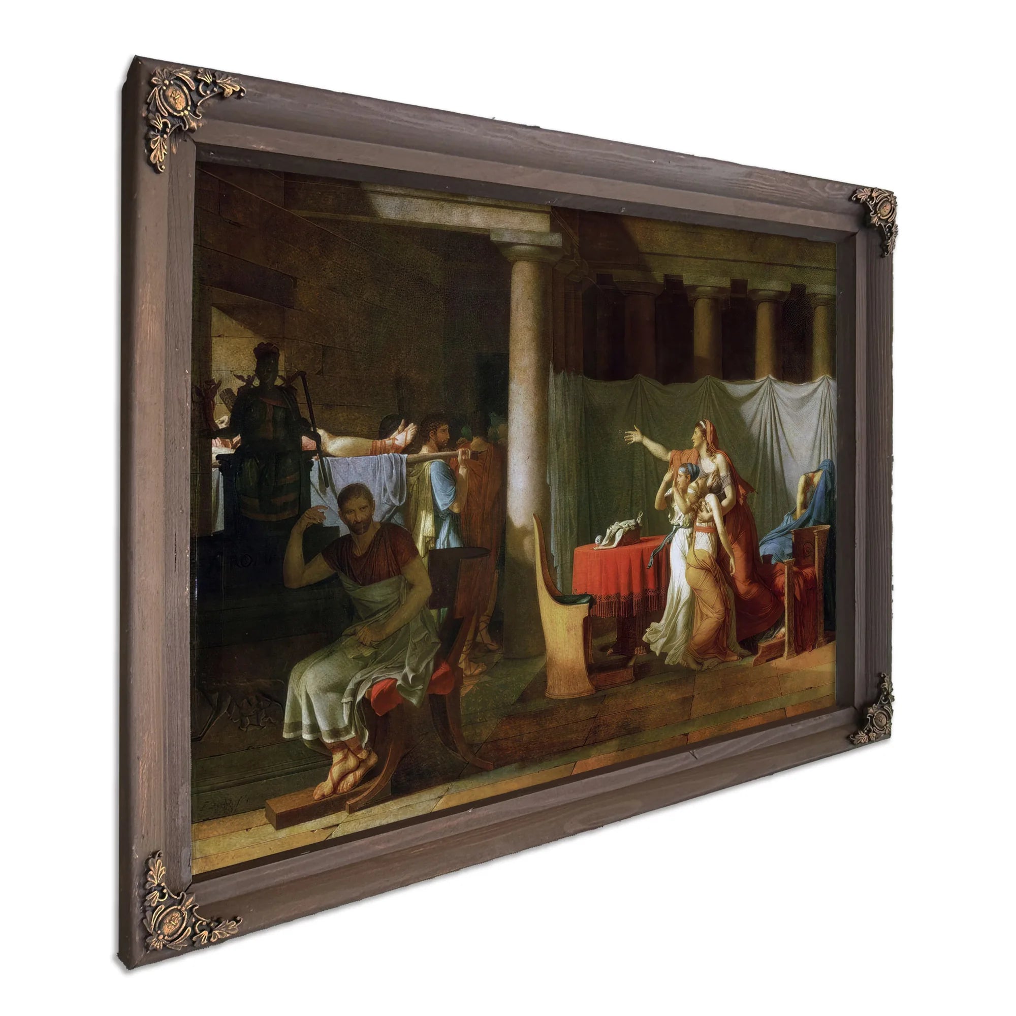 The Lictors Bring To Brutus The Bodies Of His Sons By Jacques Louis David Fine Art Print