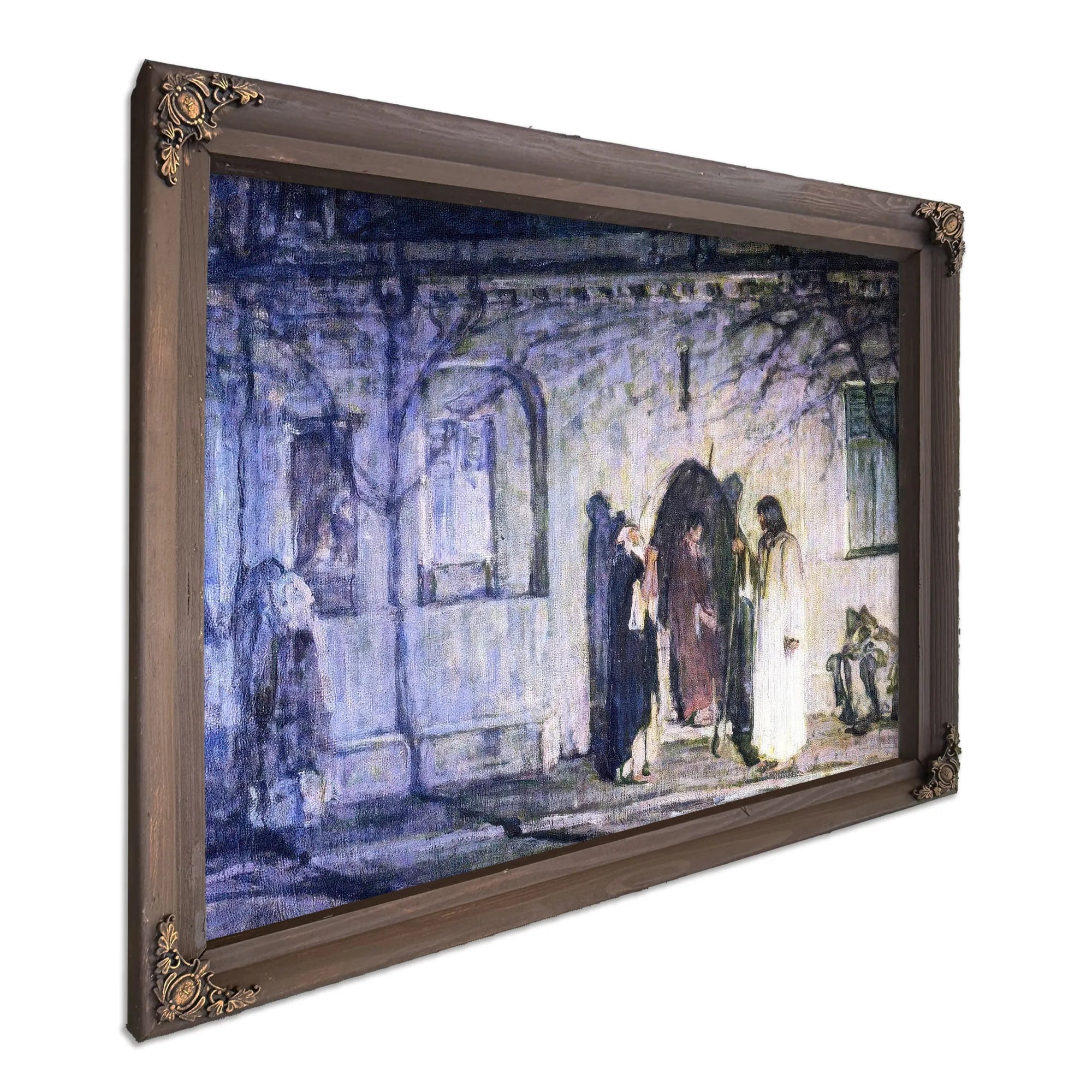 Christ With The Canaanite Woman And Her Daughter By Henry Ossawa Tanner Fine Art Print