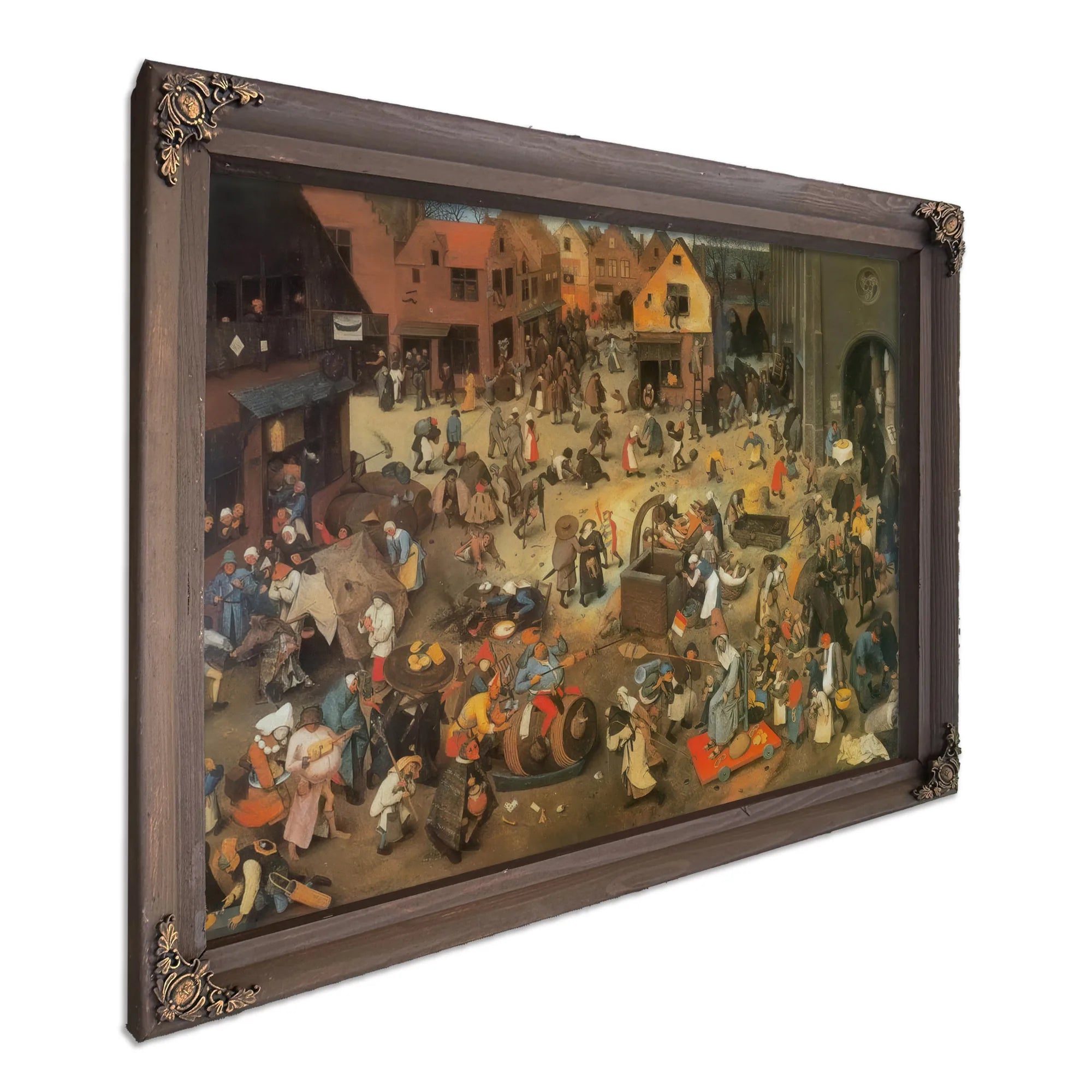 The Fight Between Carnival And Lent 1559 By Pieter Bruegel Fine Art Print