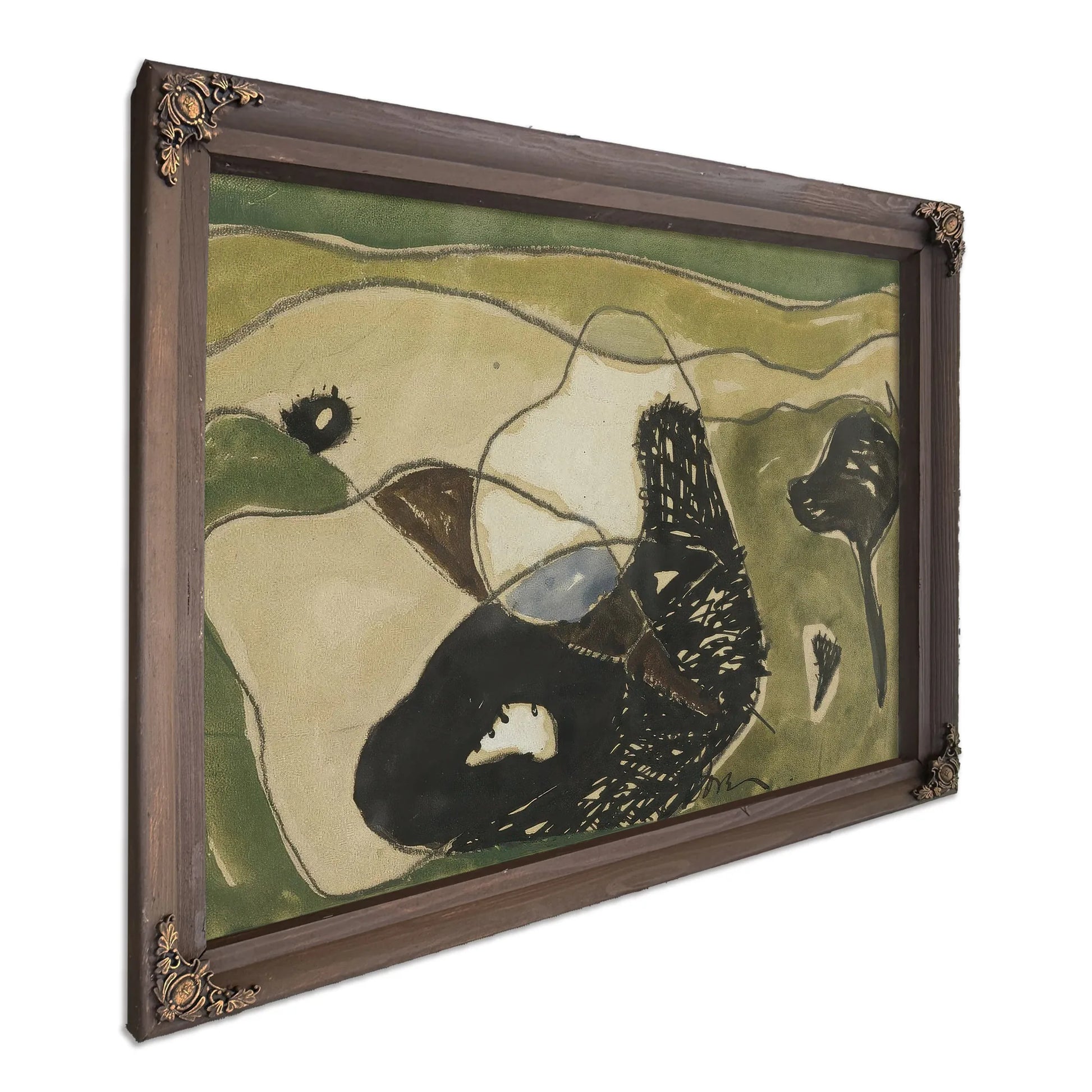 Cows In A Pasture By Arthur Dove Fine Art Print