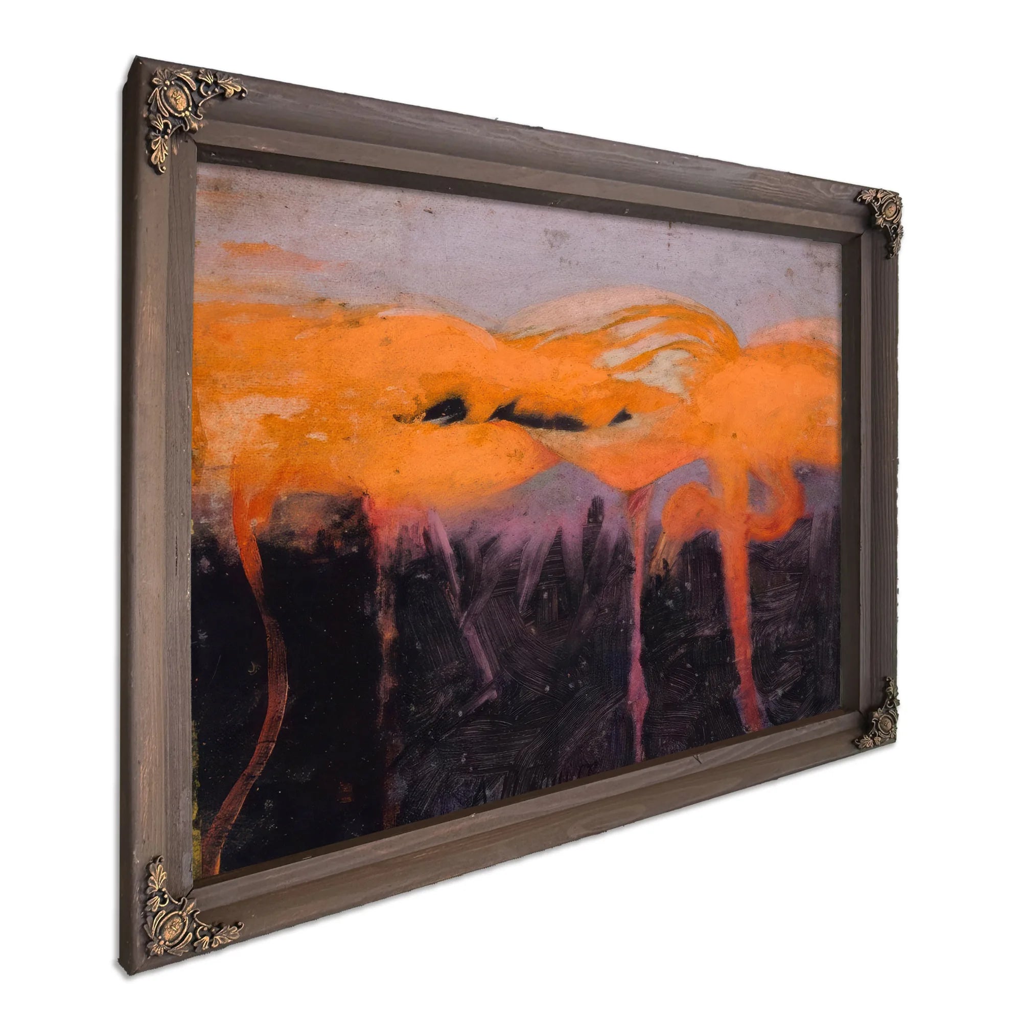 Red Flamingoes, Study For Book Concealing Coloration In The Animal Kingdom By Abbott Handerson Thayer Fine Art Print