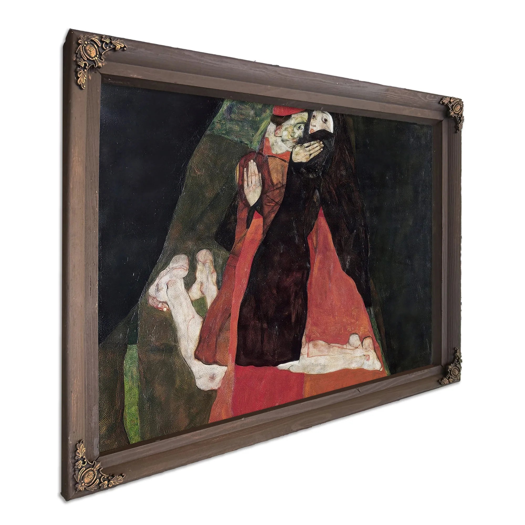 Cardinal And Nun (Tenderness) By Egon Schiele Fine Art Print