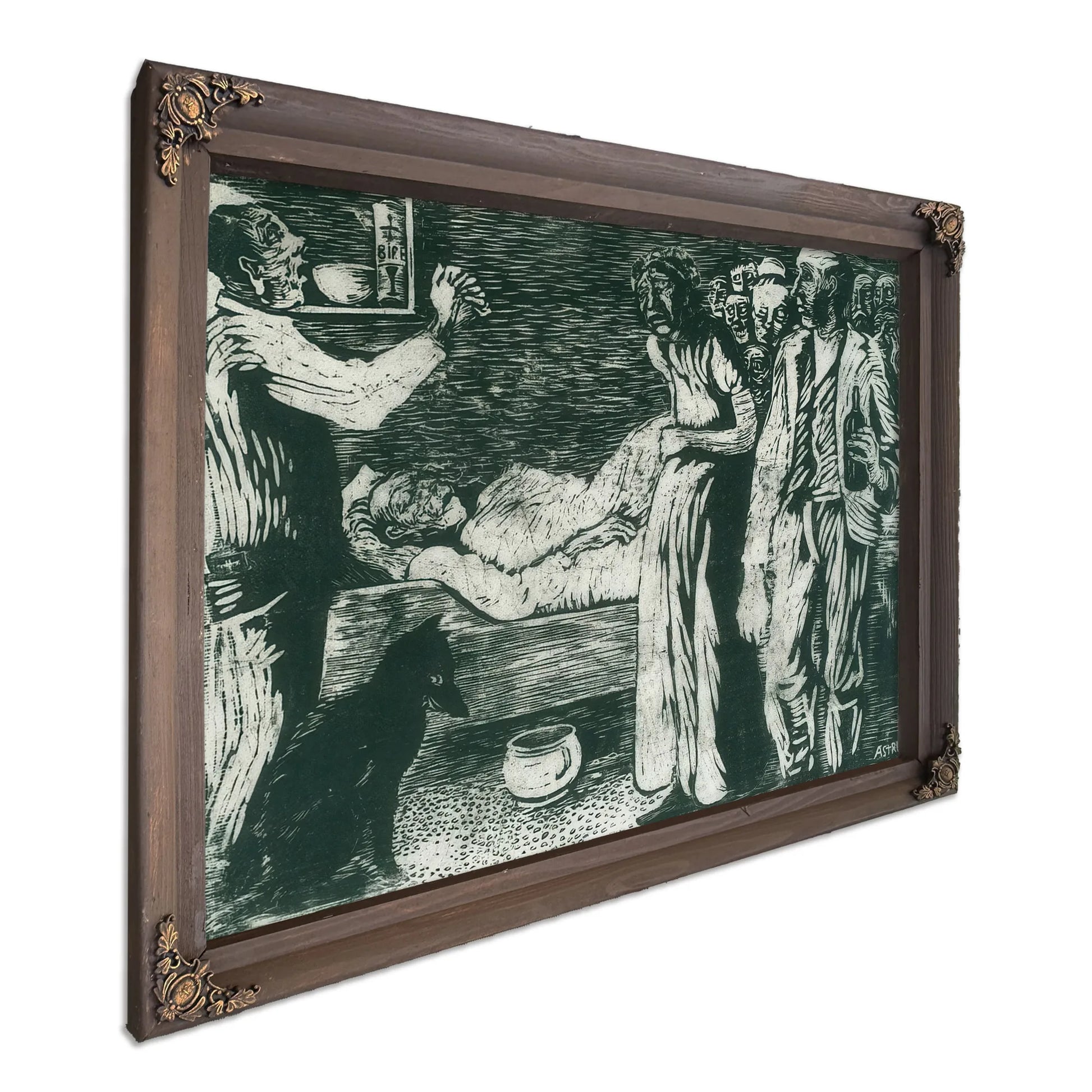 The Death Of The Village Thief By Nicolai Astrup Fine Art Print