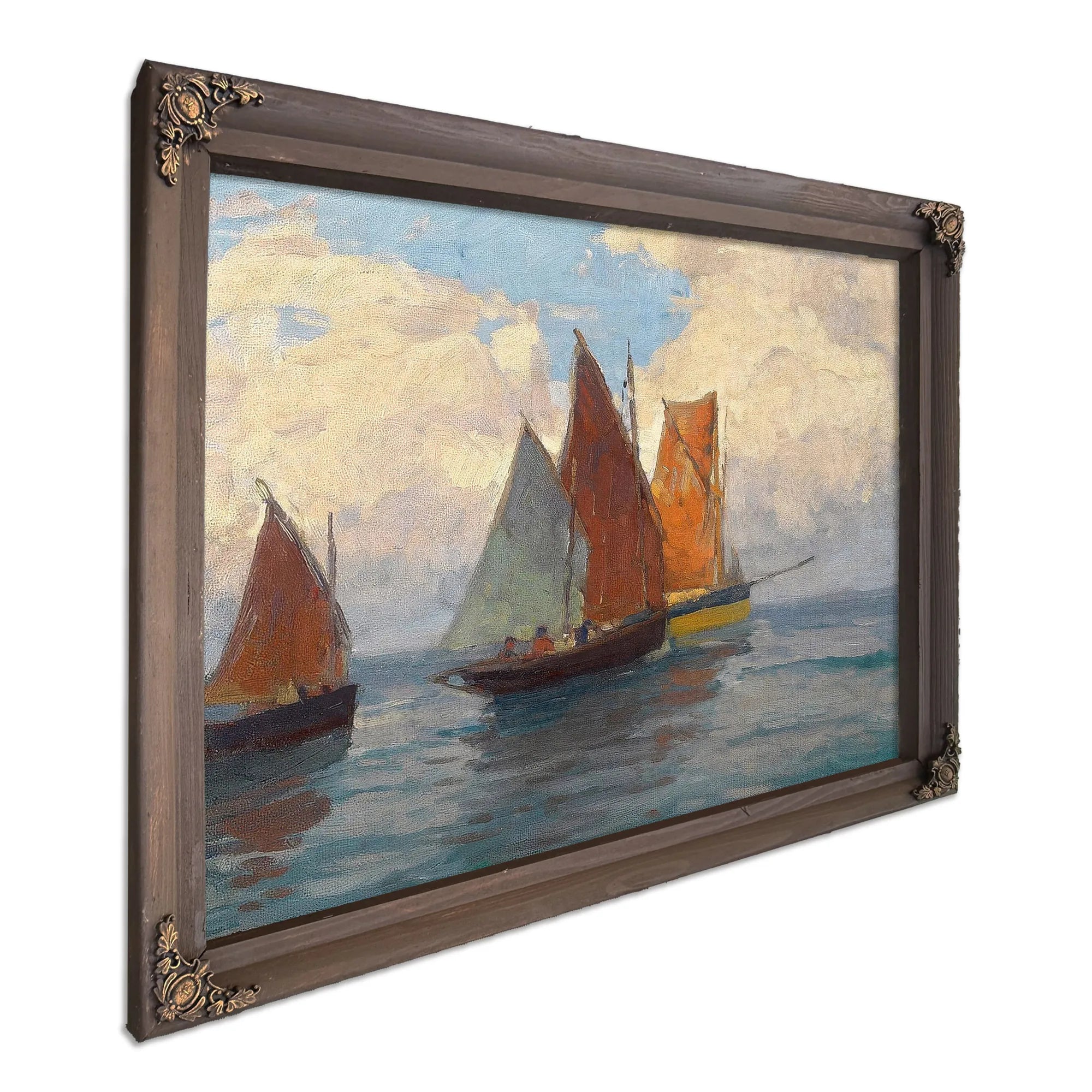 Fishing Boats By Edgar Payne Fine Art Print