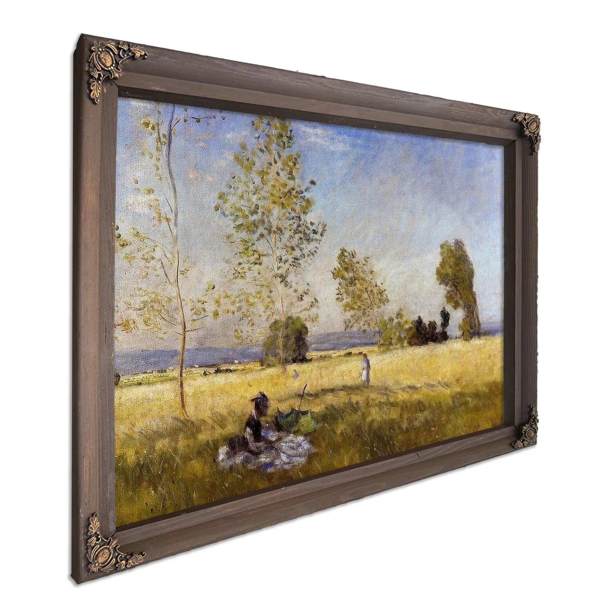 Meadow At Bezons By Claude Monet Fine Art Print