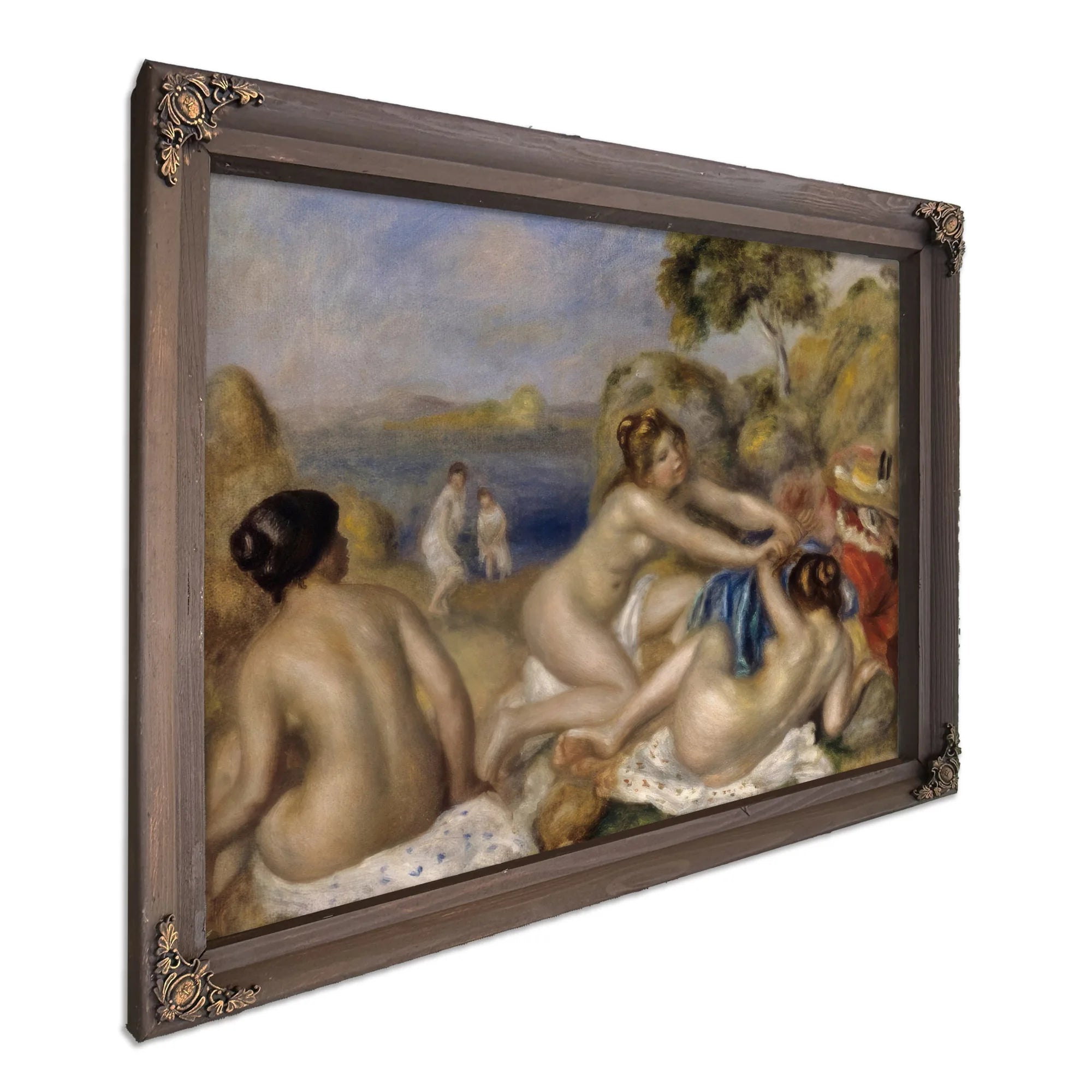 Bathers Playing With A Crab By Pierre August Renoir Fine Art Print