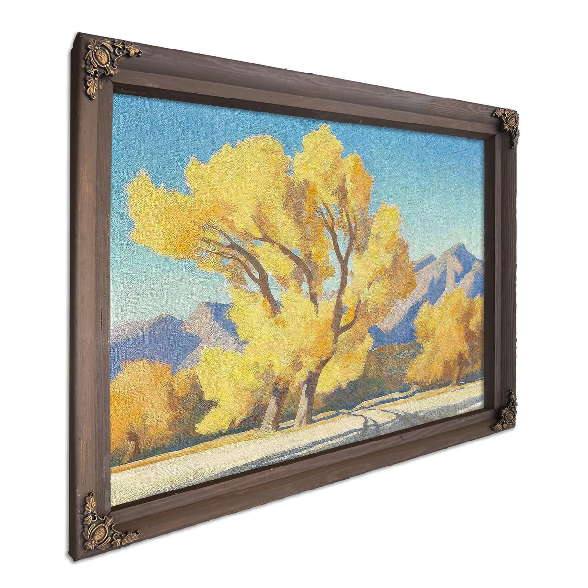 Desert Cottonwoods Arizona 1944 By Maynard Dixon Fine Art Print