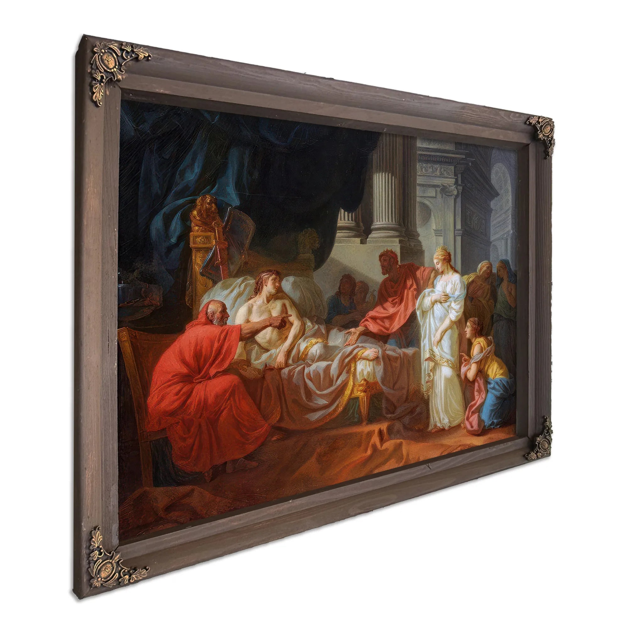 Erasistratus Discovers The Cause Of Antiochuss Disease 1774 Ecole Des Beaux Arts Paris By Jacques Louis David Fine Art Print