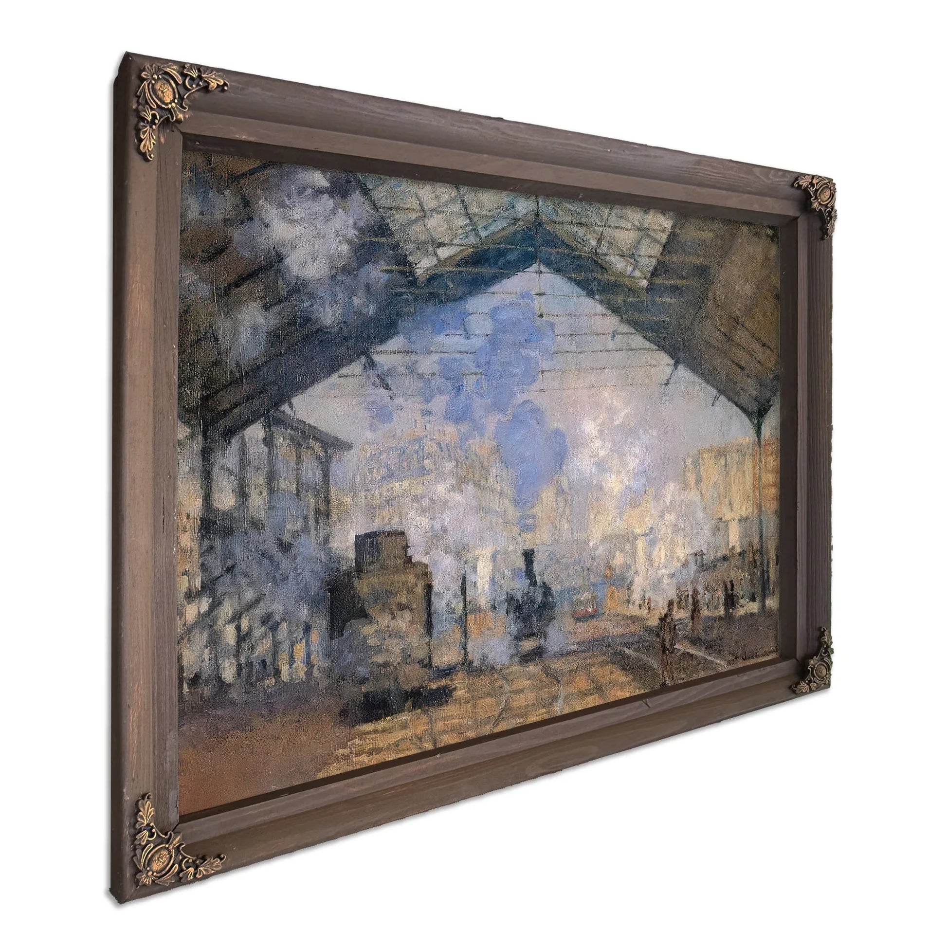 The Saint Lazare Sation By Claude Monet Fine Art Print