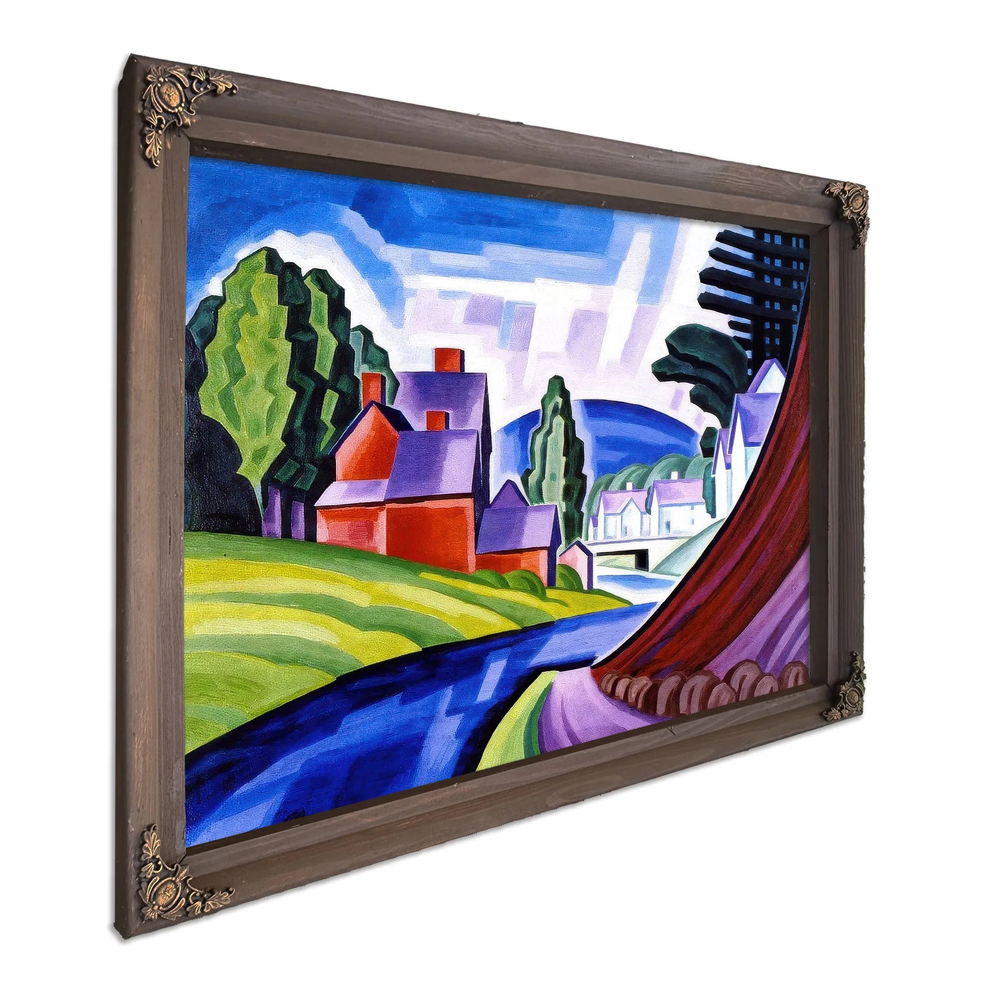 Space Motive A New Jersey Valley (Wharton) By Oscar Bluemner Fine Art Print