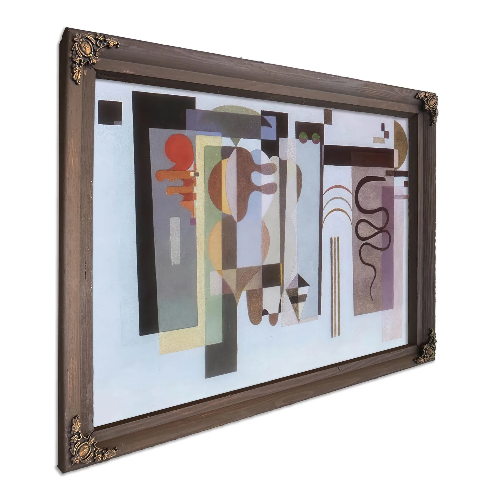 Two Green Points By Wassily Kandinsky Fine Art Print