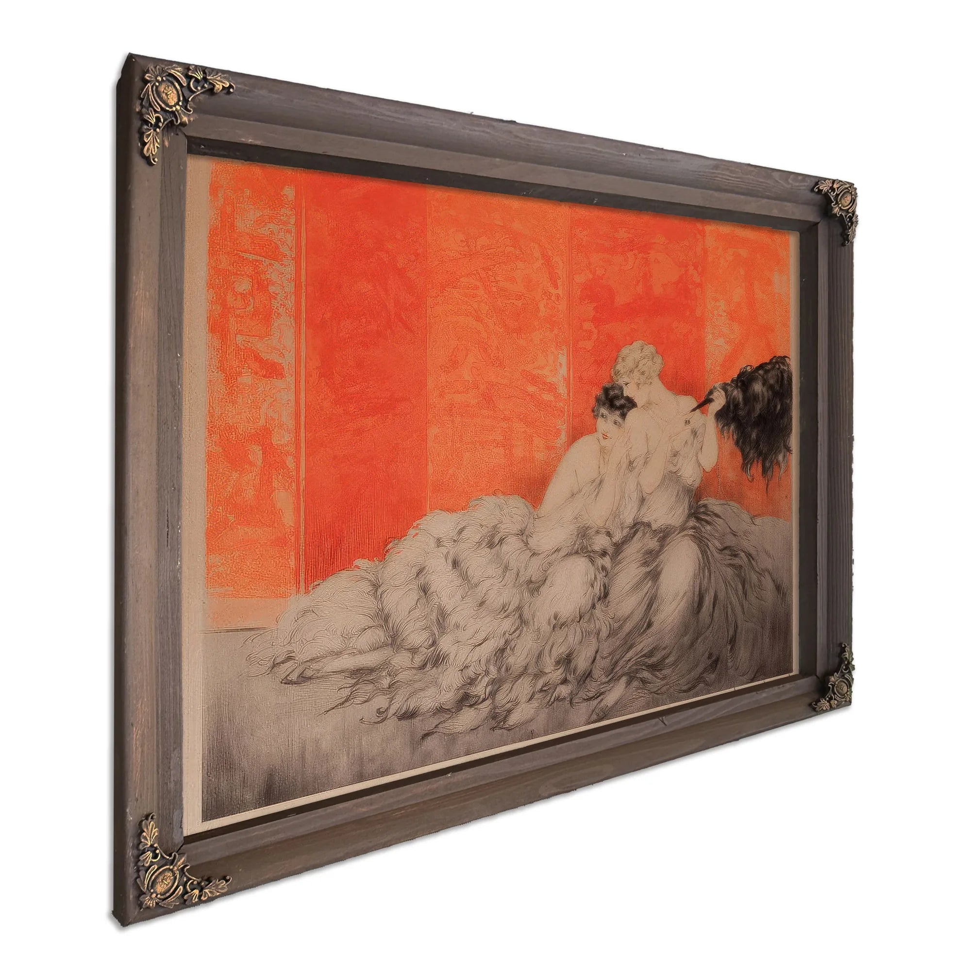 Two Elegant Women By Louis Icart Fine Art Print