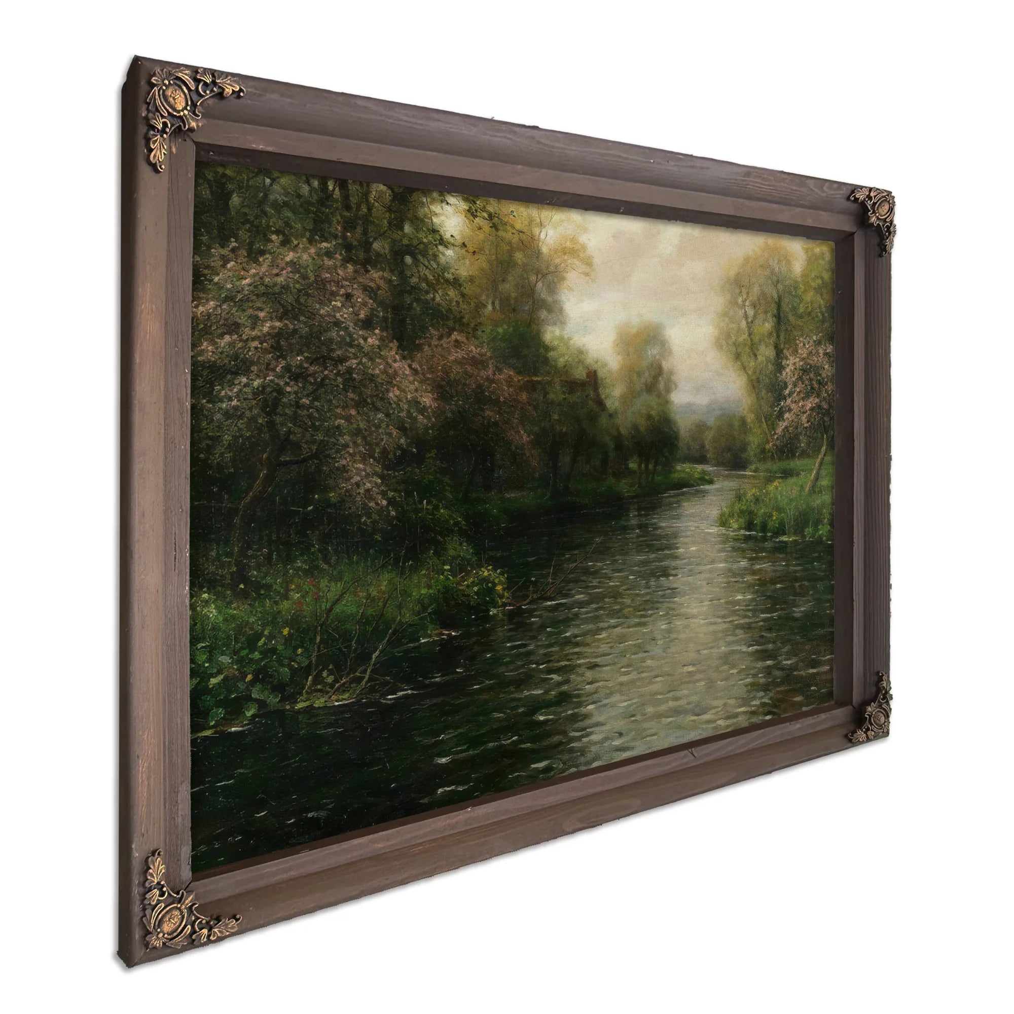 French River Landscape By Louis Aston Knight Fine Art Print