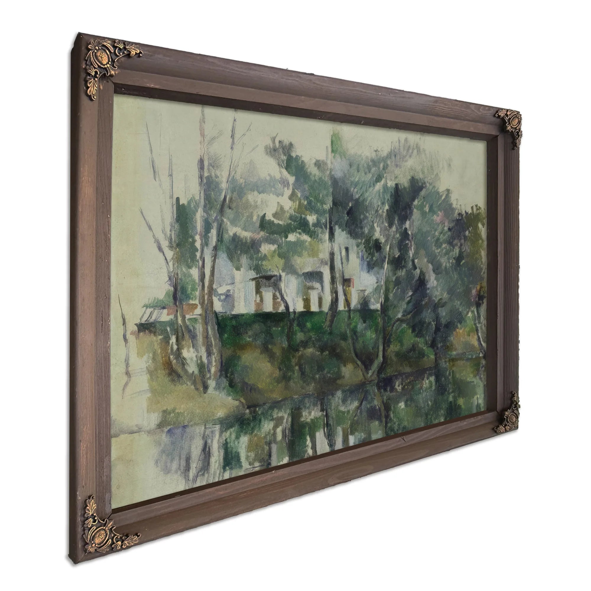 House On River By Paul Cezanne Fine Art Print