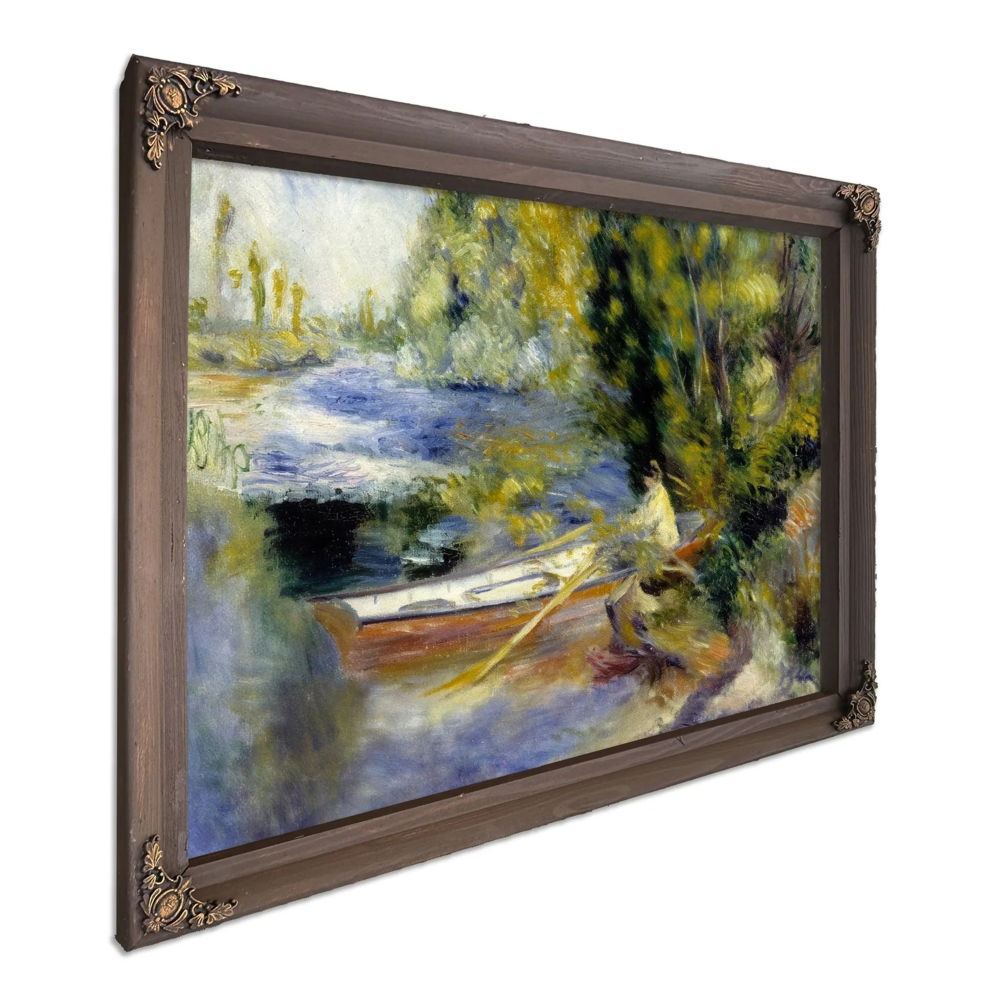At The Water's Edge By Pierre August Renoir Fine Art Print