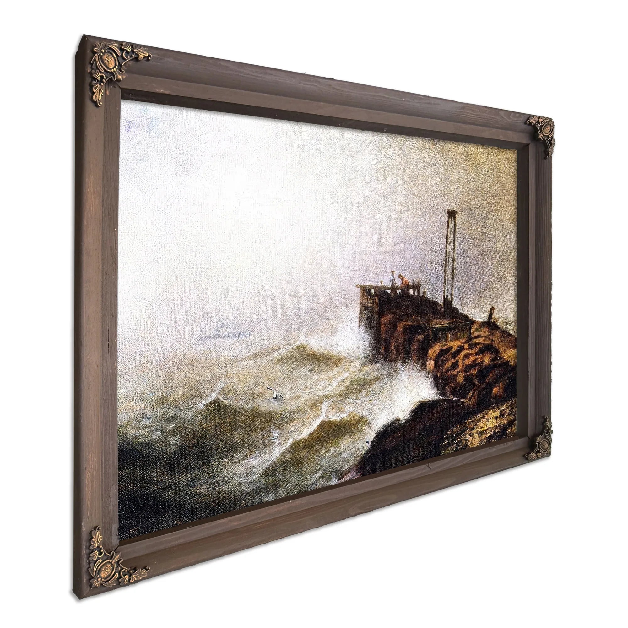 Seascape Jetty By Henry Ossawa Tanner Fine Art Print