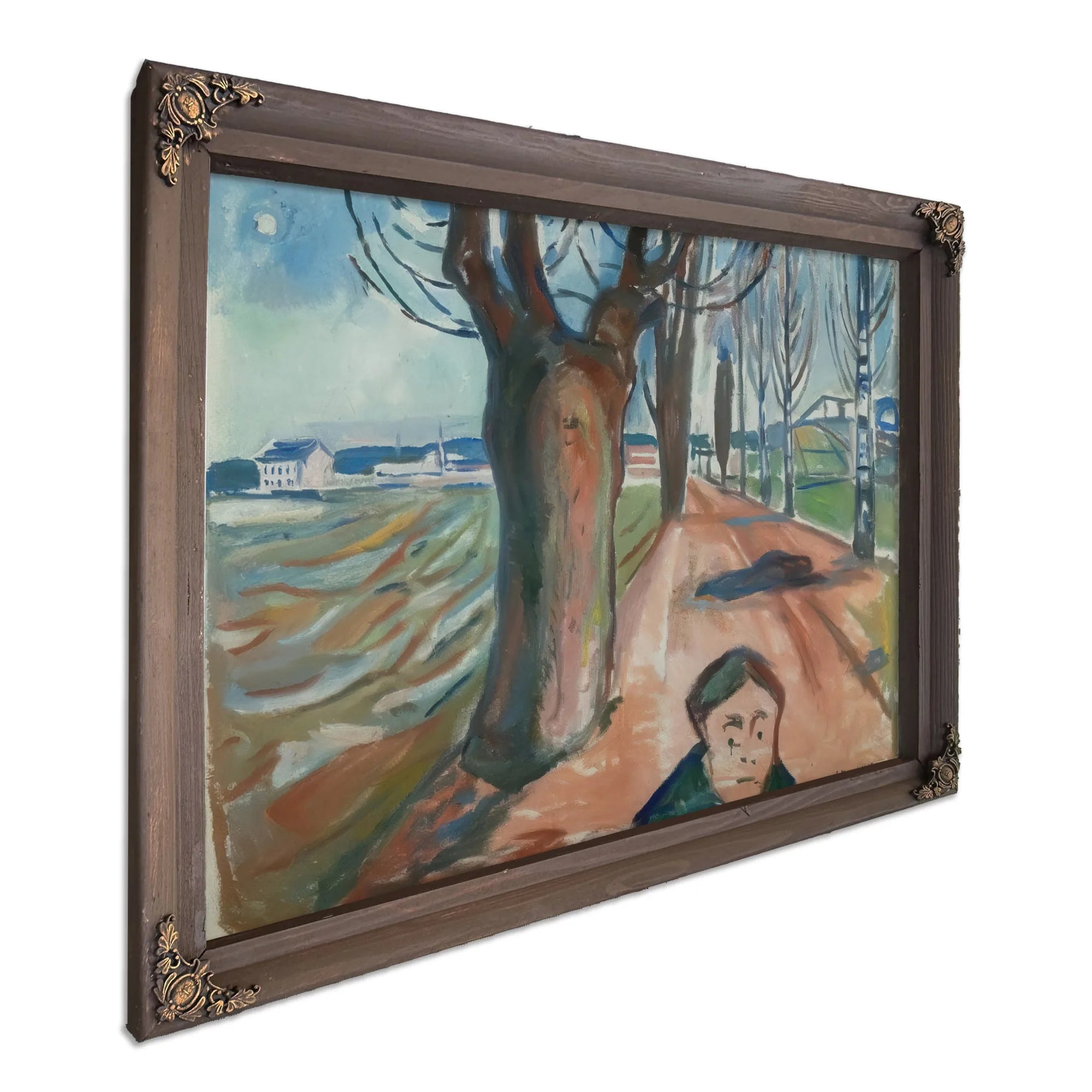 The Murderrer In The Lane 1919 By Edvard Munch Fine Art Print