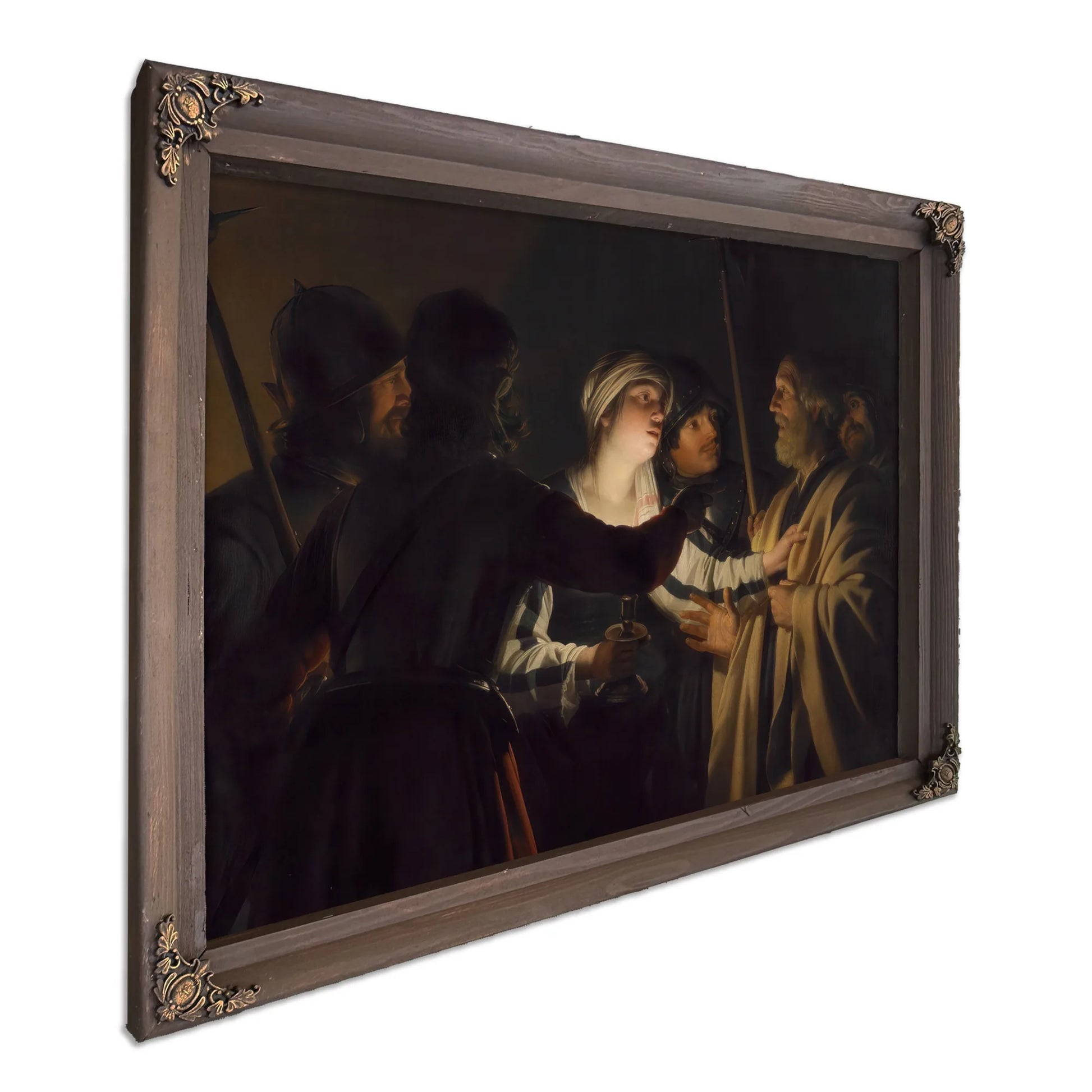 The Denial Of St. Peter By Gerrit Van Honthorst Fine Art Print