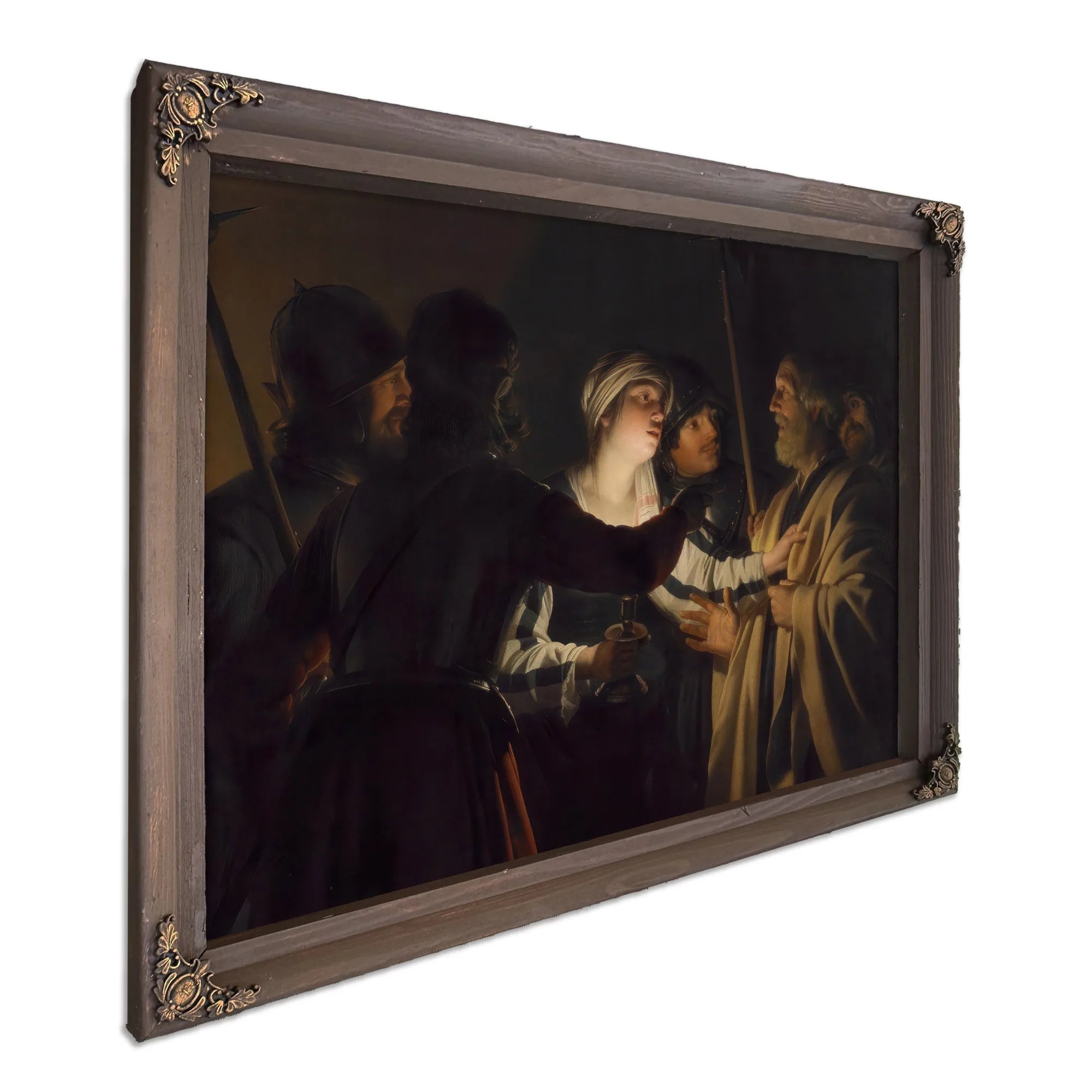 The Denial Of St. Peter By Gerrit Van Honthorst Fine Art Print