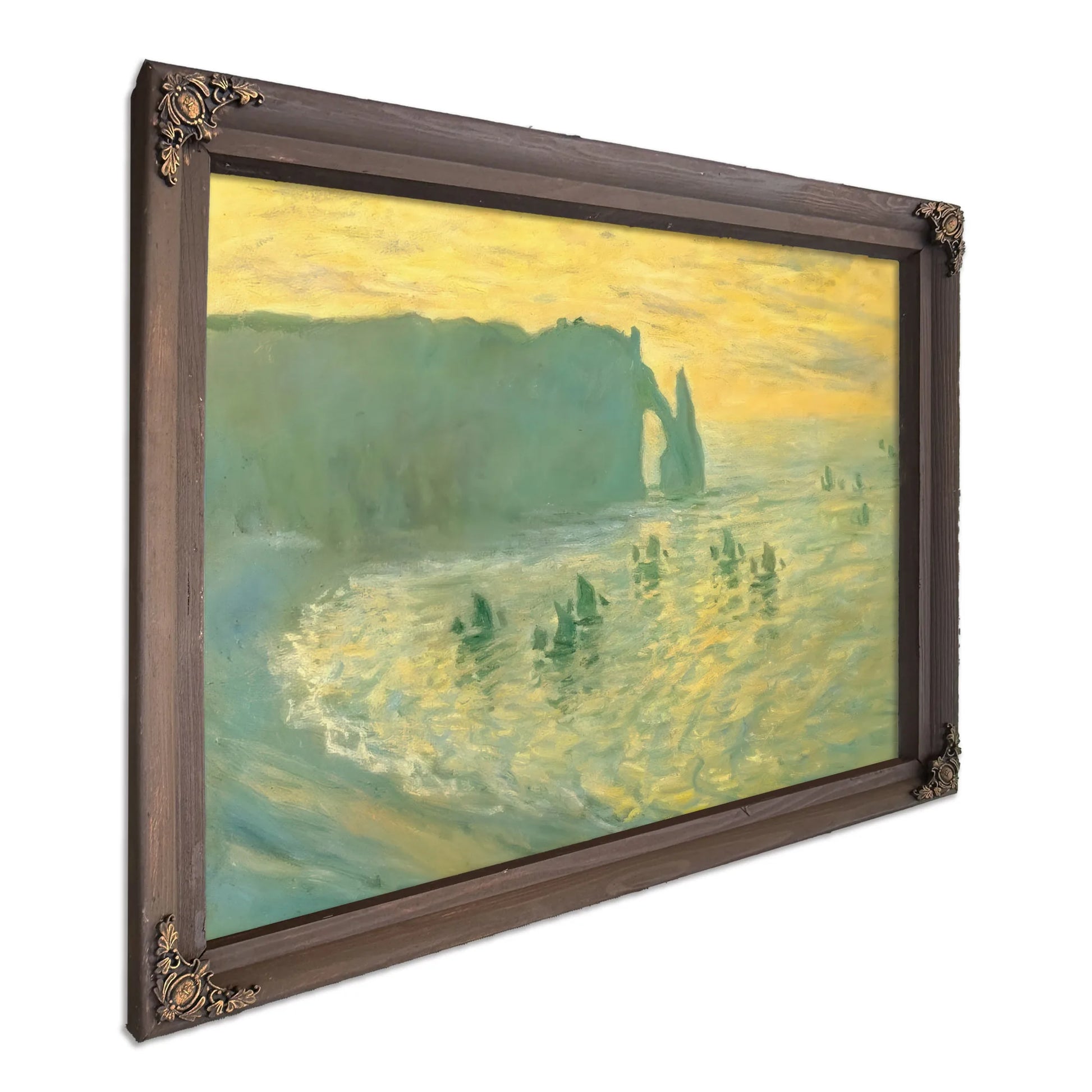 Cliffs At Etretat By Claude Monet Fine Art Print
