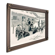 How Santa Claus Comes In Canadab by Frederic Remington