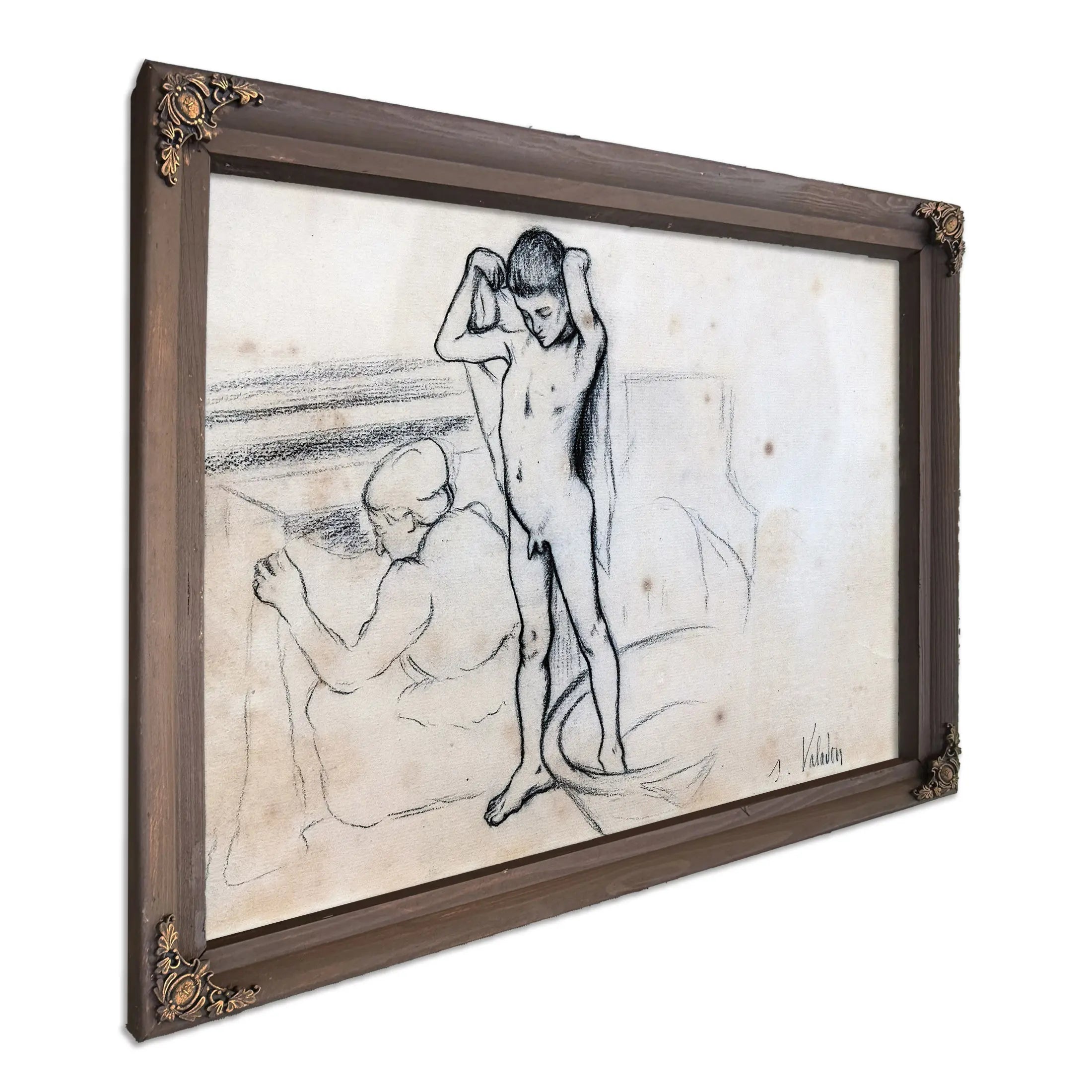 La Mere De Et Son Fils Maurice 1890 by Suzanne Valadon
