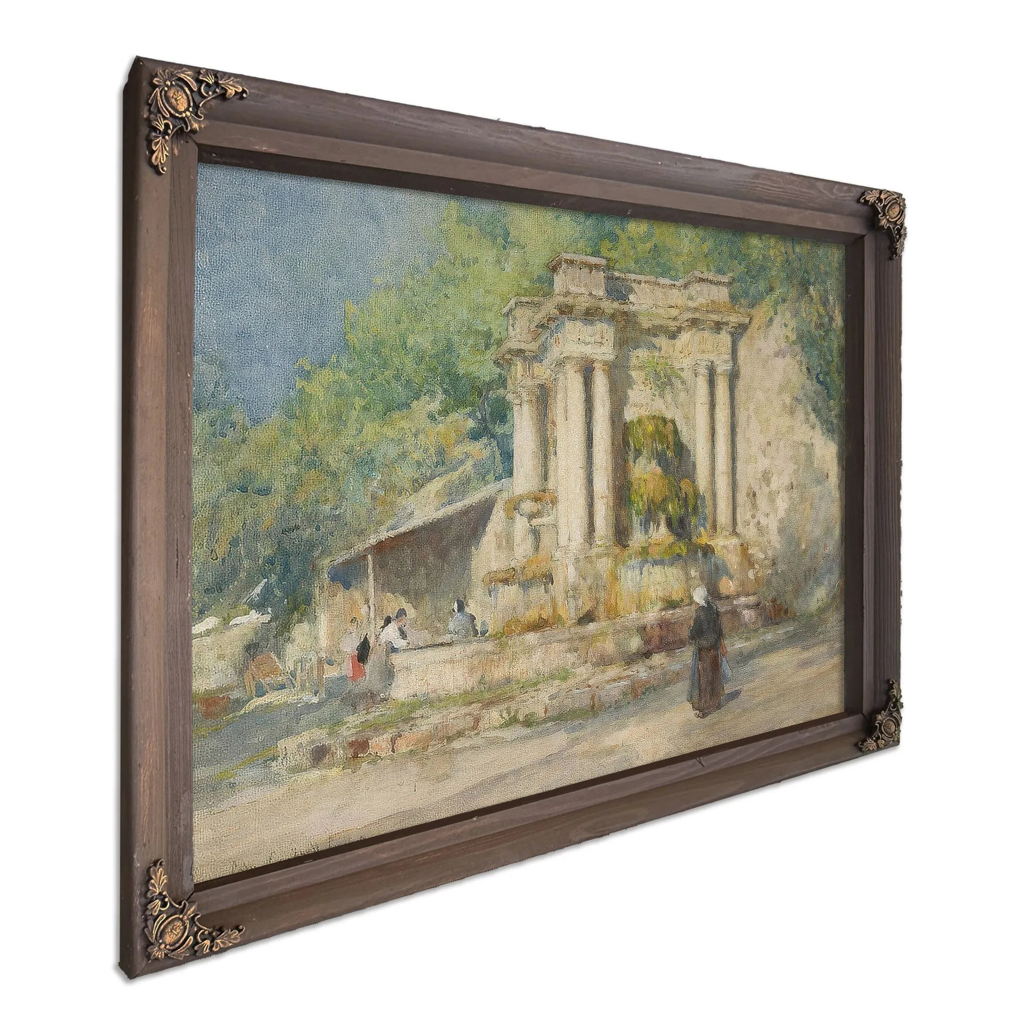 Fountain At Digne, Bas Alpes, 1914 By Colin Campbell Cooper Fine Art Print