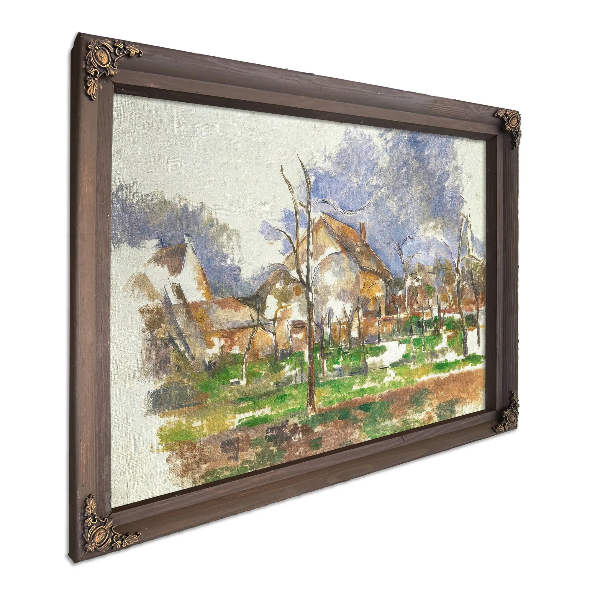 Winter Landscape Giverny By Paul Cezanne Fine Art Print
