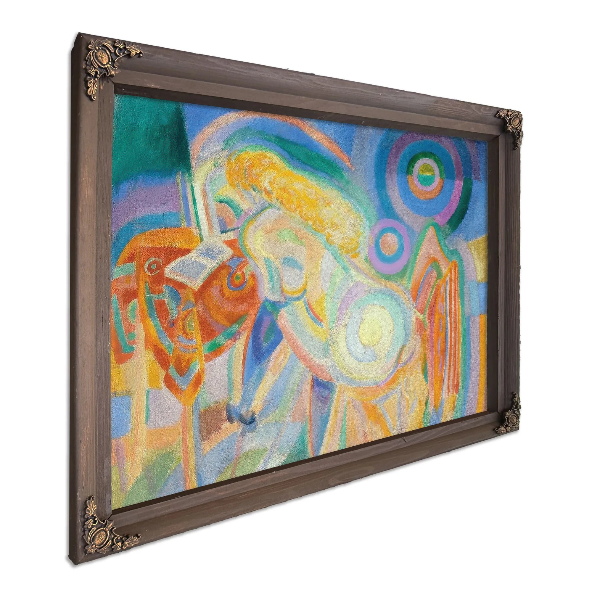 Femme Nue Lisant (Nude Woman Reading) By Robert Delaunay Fine Art Print