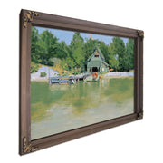 Boat House At Ingleneuk by Frederic Remington