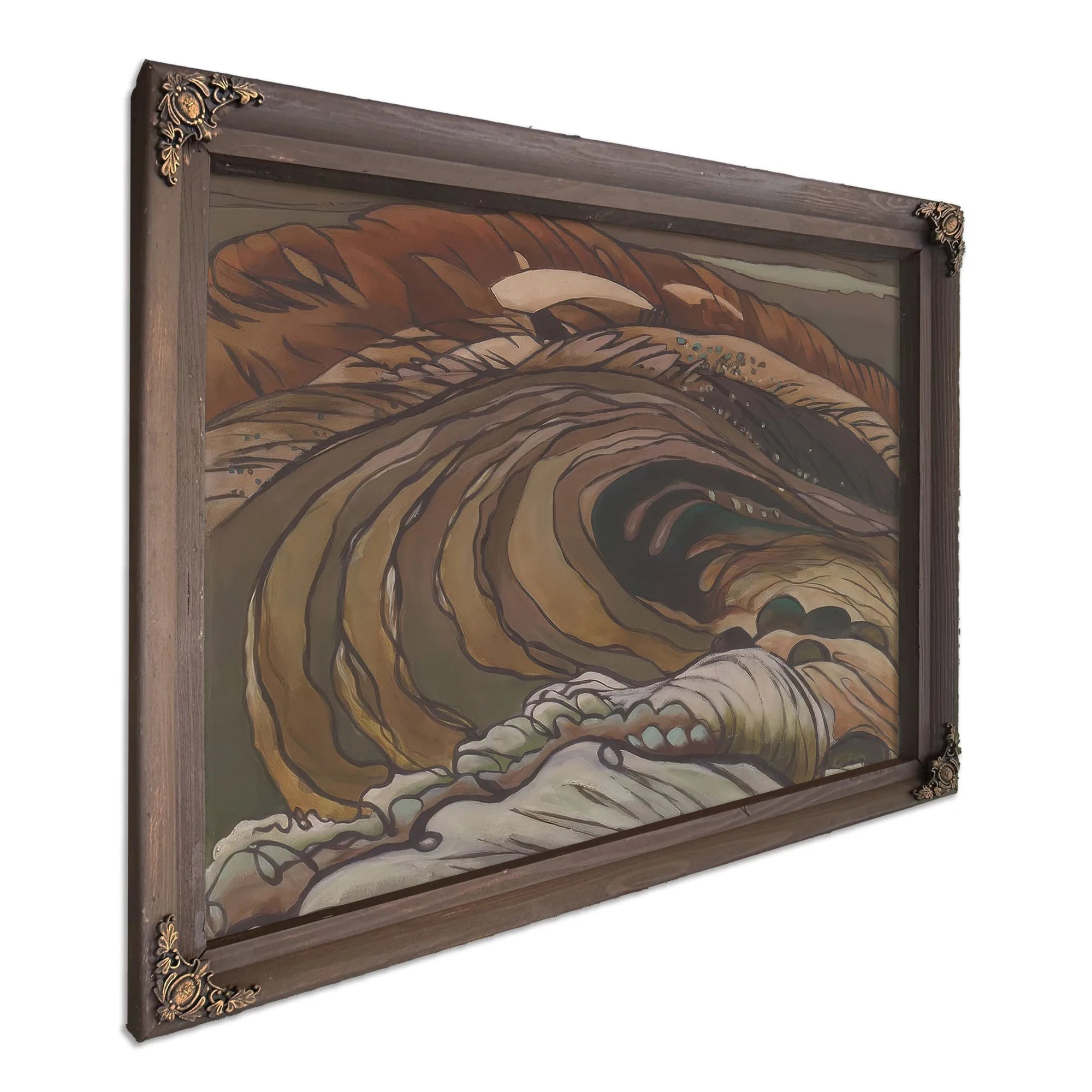 Below The Flood Gates Huntington Harbor By Arthur Dove Fine Art Print