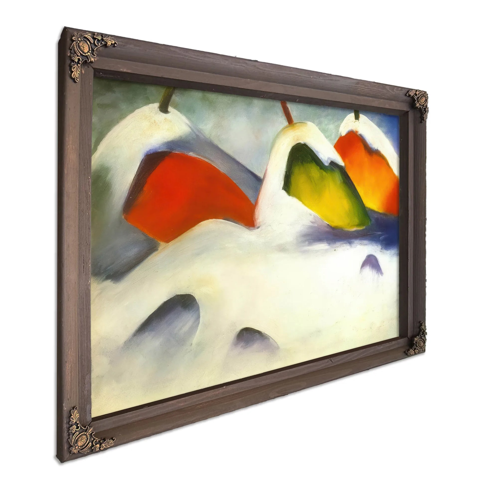 Haystacks In The Snow By Franz Marc Fine Art Print