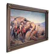 Apache Ambush Oil On Canvas by Frederic Remington