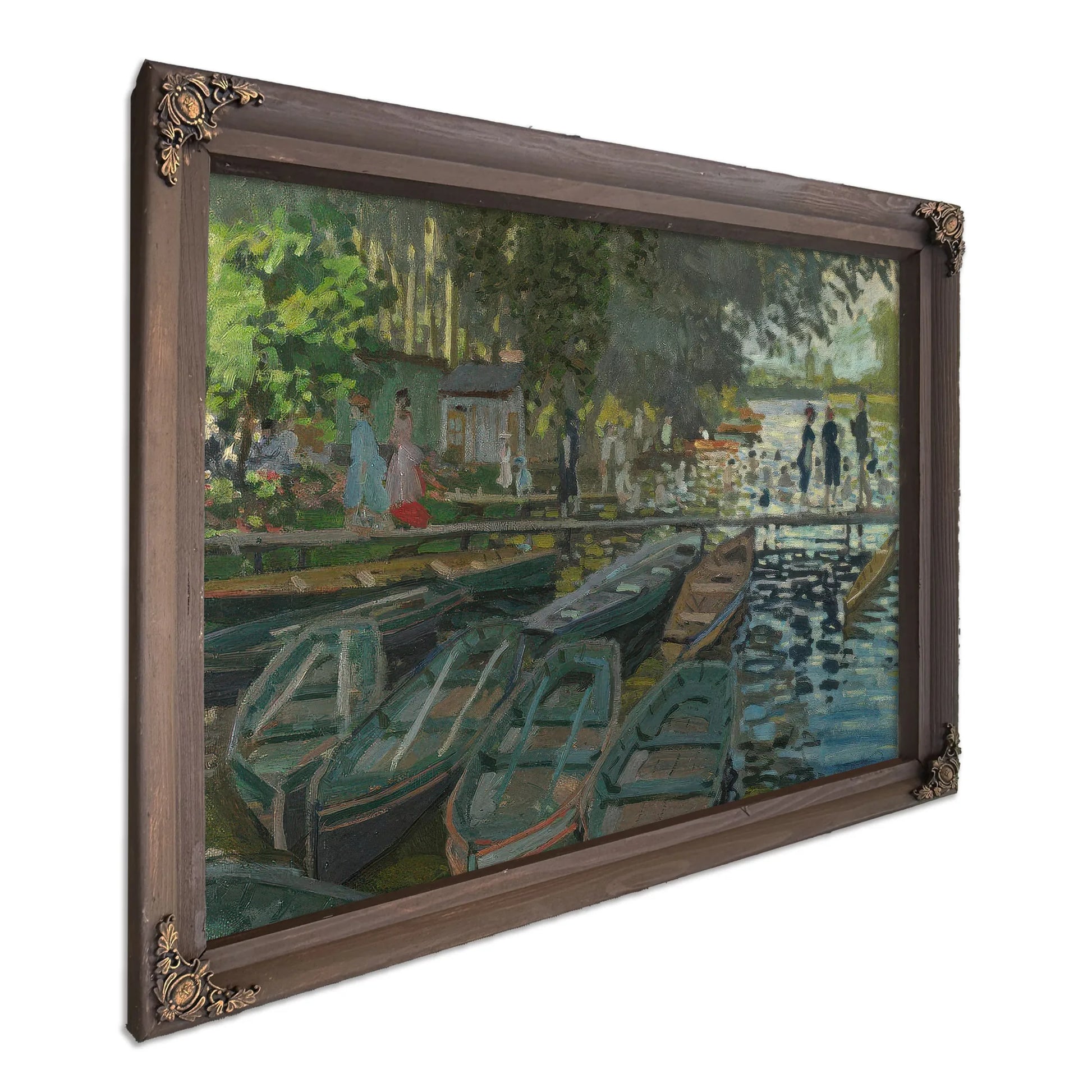 Monet Bathers At La Grenouille Re By Claude Monet Fine Art Print