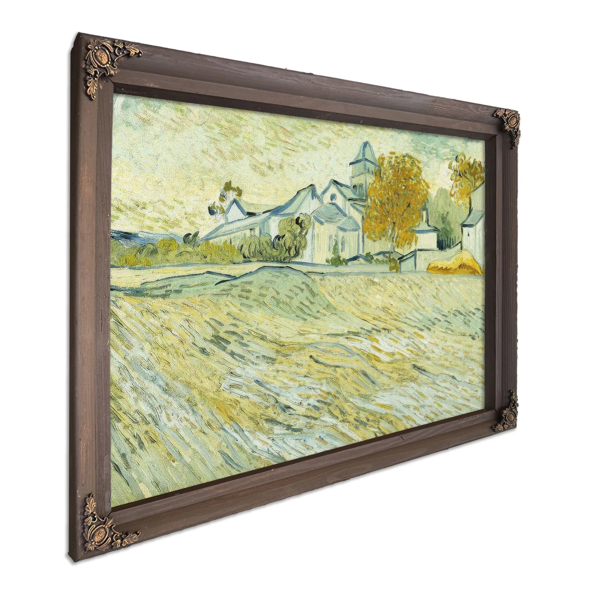 View Of Asylum And Saint Remy Chapel By Vincent Van Gogh Fine Art Print