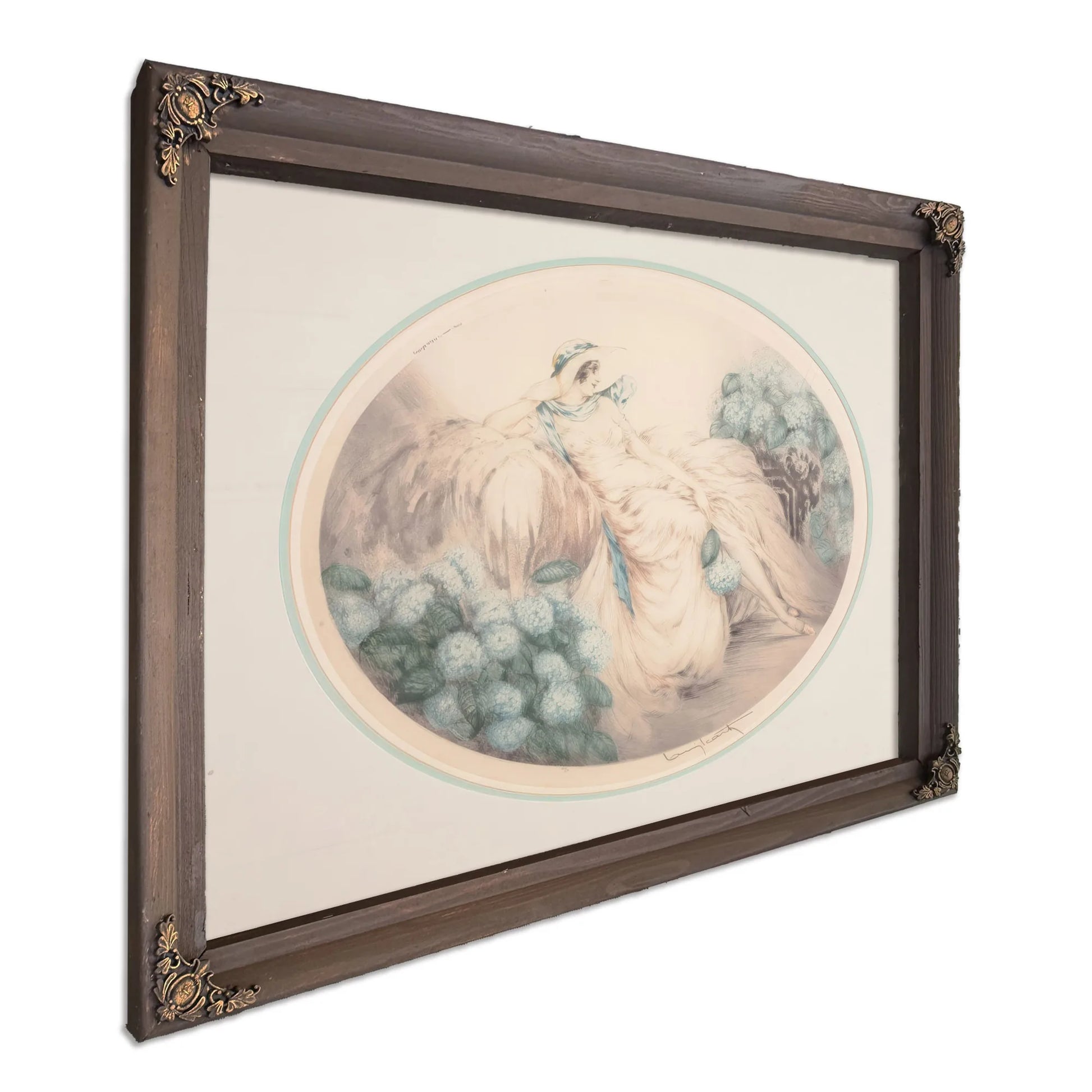 Hydrangeas 1929 By Louis Icart Fine Art Print