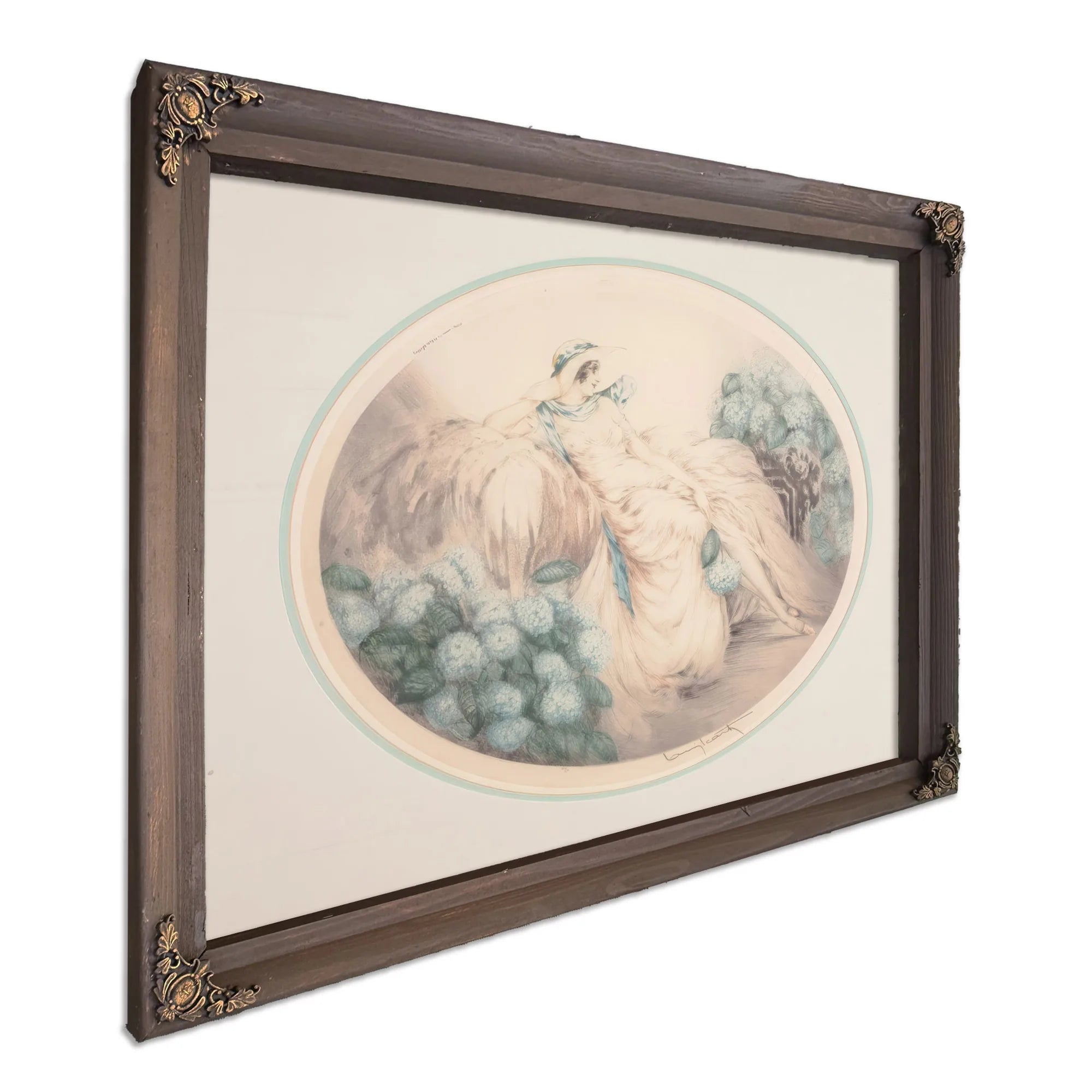 Hydrangeas 1929 By Louis Icart Fine Art Print