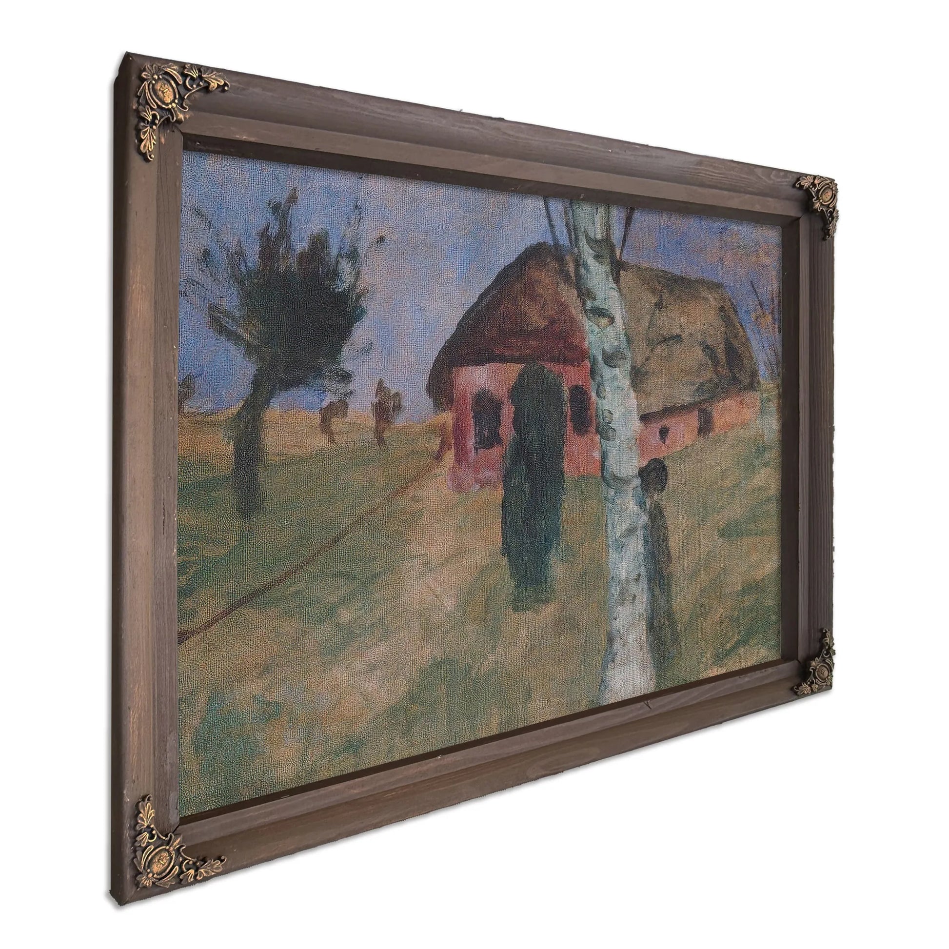 Red House With Birch Tree By Paula Modersohn Becker Fine Art Print