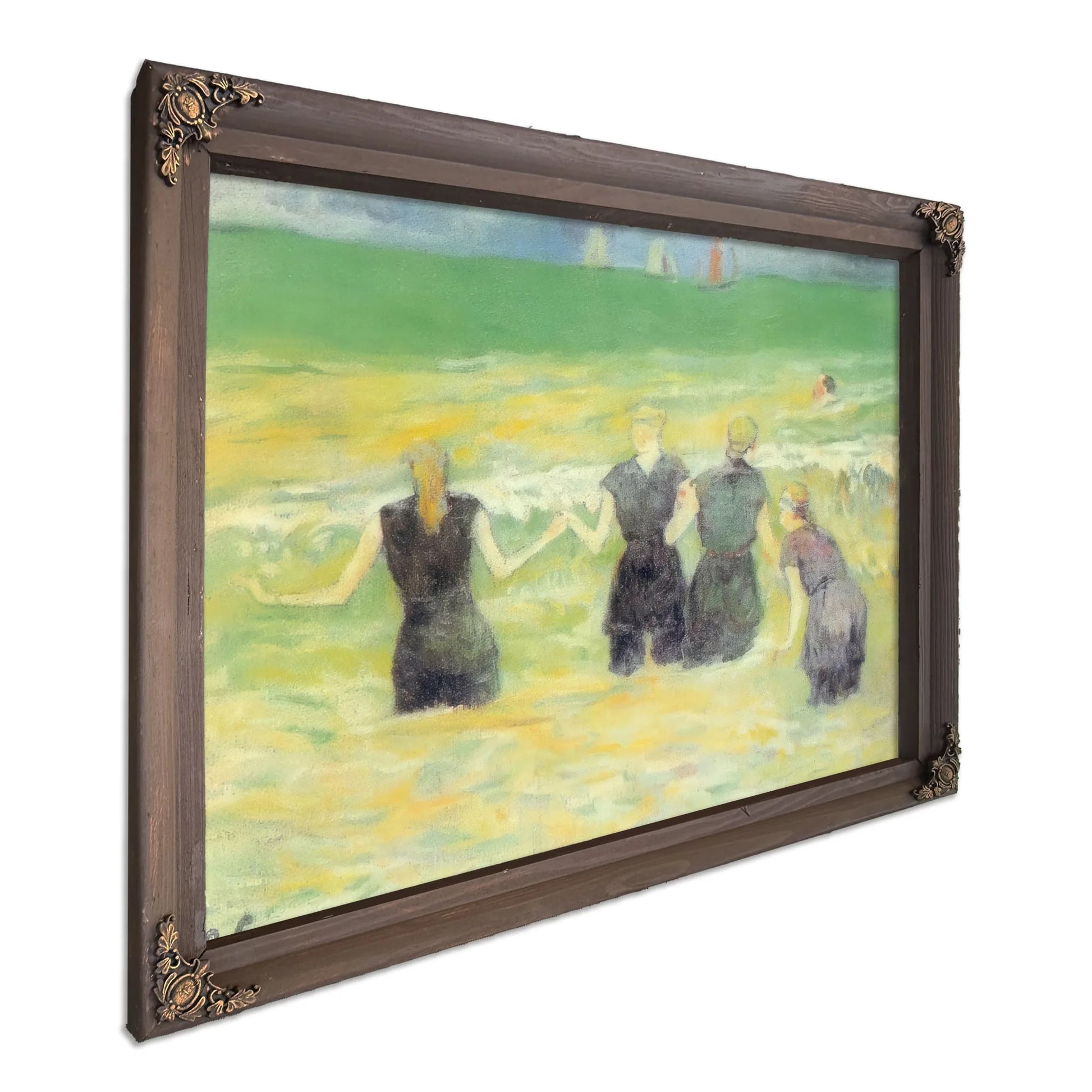 Bathers In Dieppe By Paul Gauguin Fine Art Print