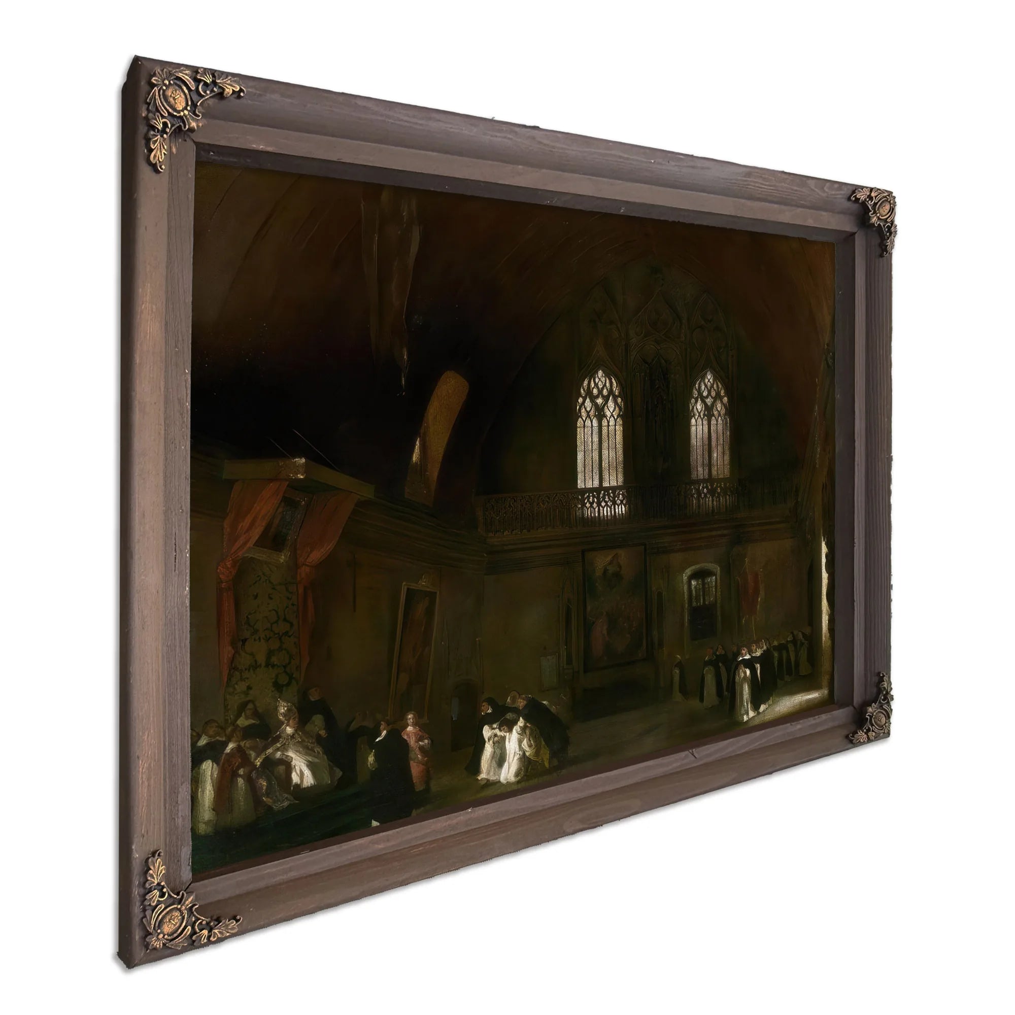 Interior Of A Dominican Convent In Madrid By Eugene Delacroix Fine Art Print