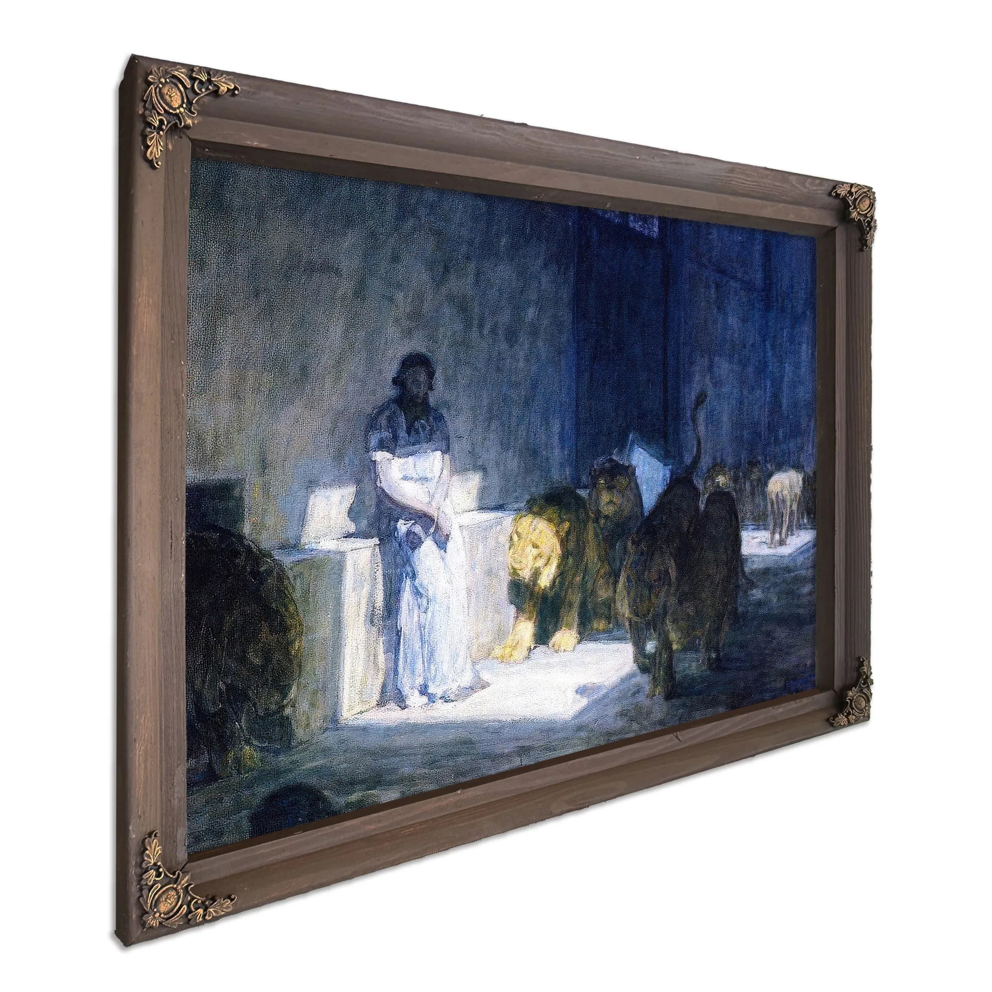 Daniel In The Lions' Den By Henry Ossawa Tanner Fine Art Print