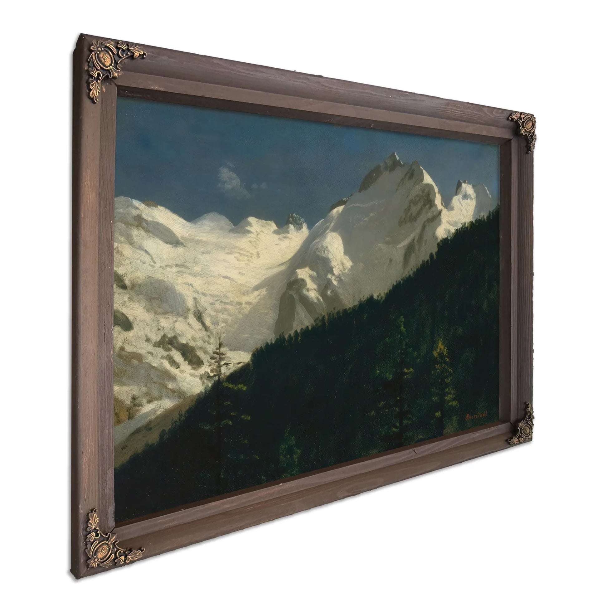 Piz Bernina Switzerland By Albert Bierstadt Fine Art Print