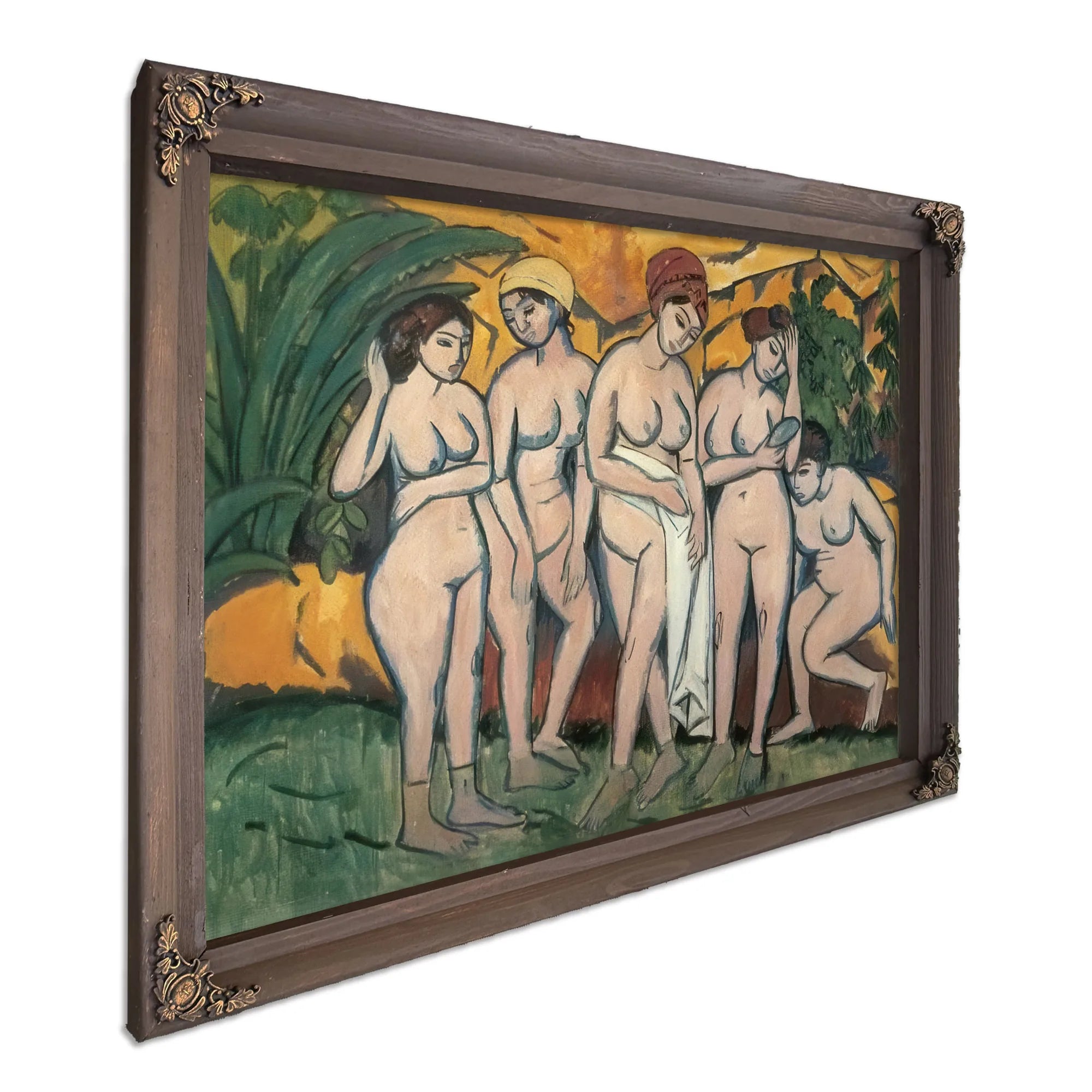 Women Bathing By Ernst Ludwig Kirchner Fine Art Print