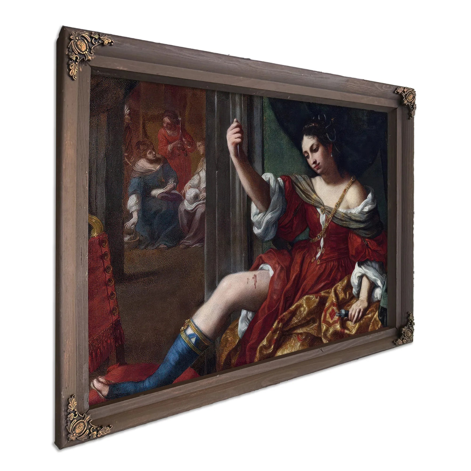 Portia Wounding Her Thigh 1664 By Elisabetta Sirani Fine Art Print