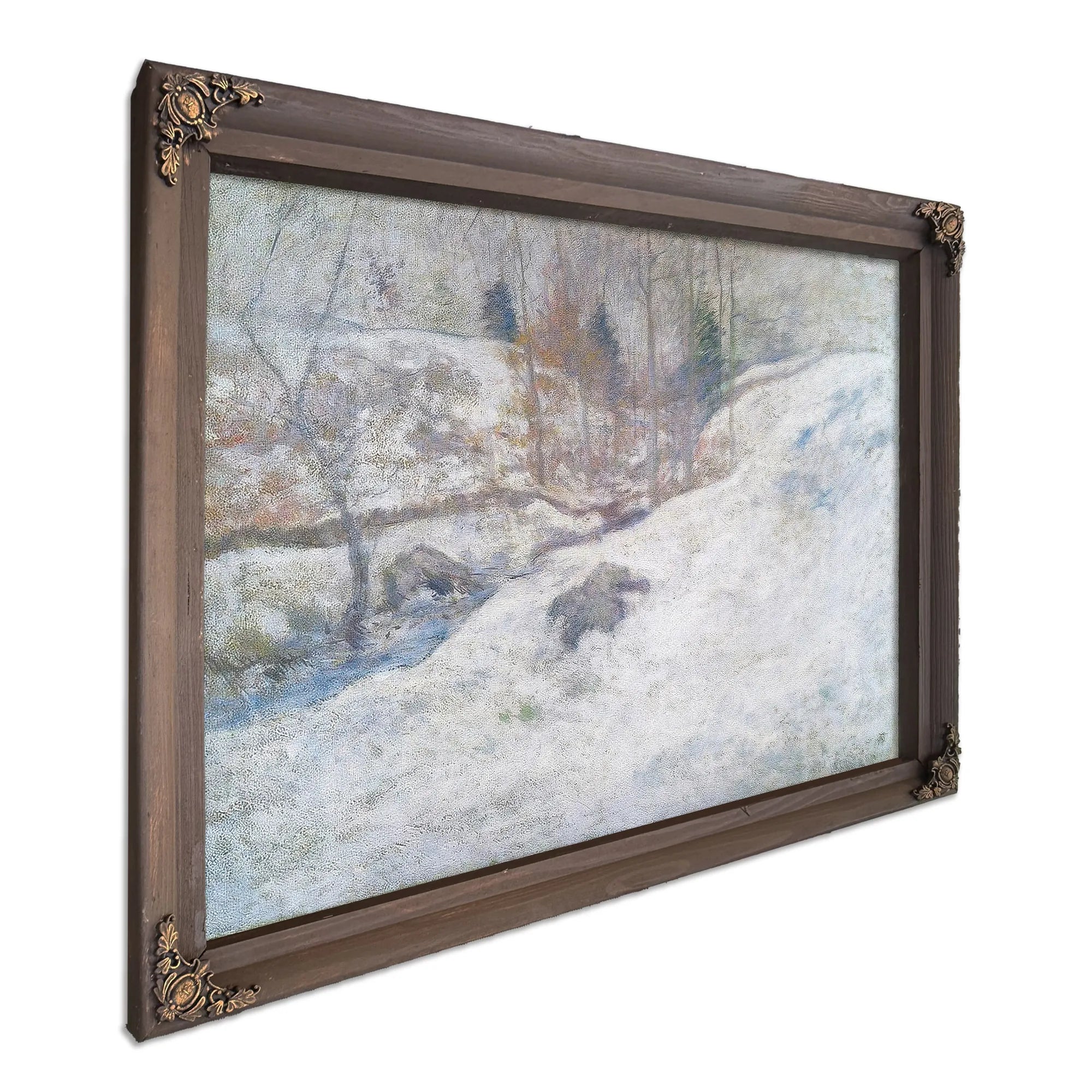 Brook In Winter By John Henry Twachtman Fine Art Print