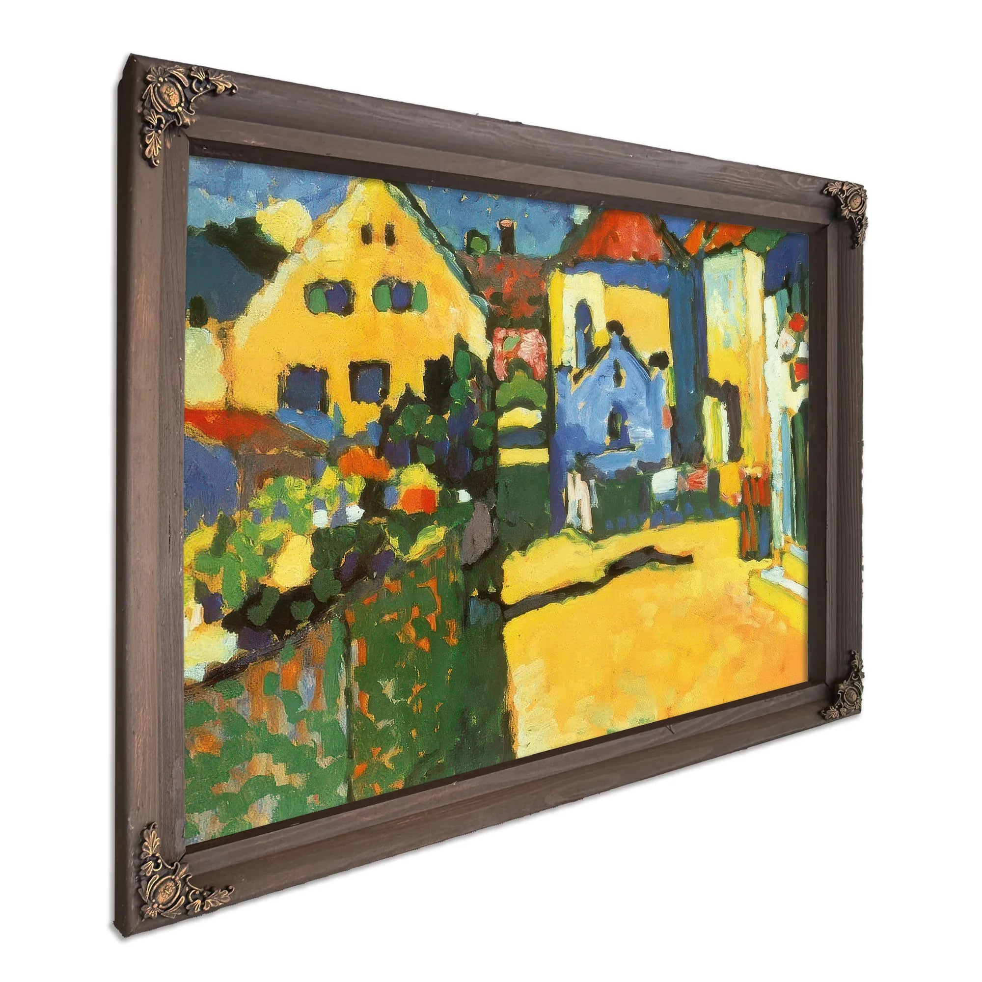 Grungasse In Murnau 1909 By Wassily Kandinsky Fine Art Print