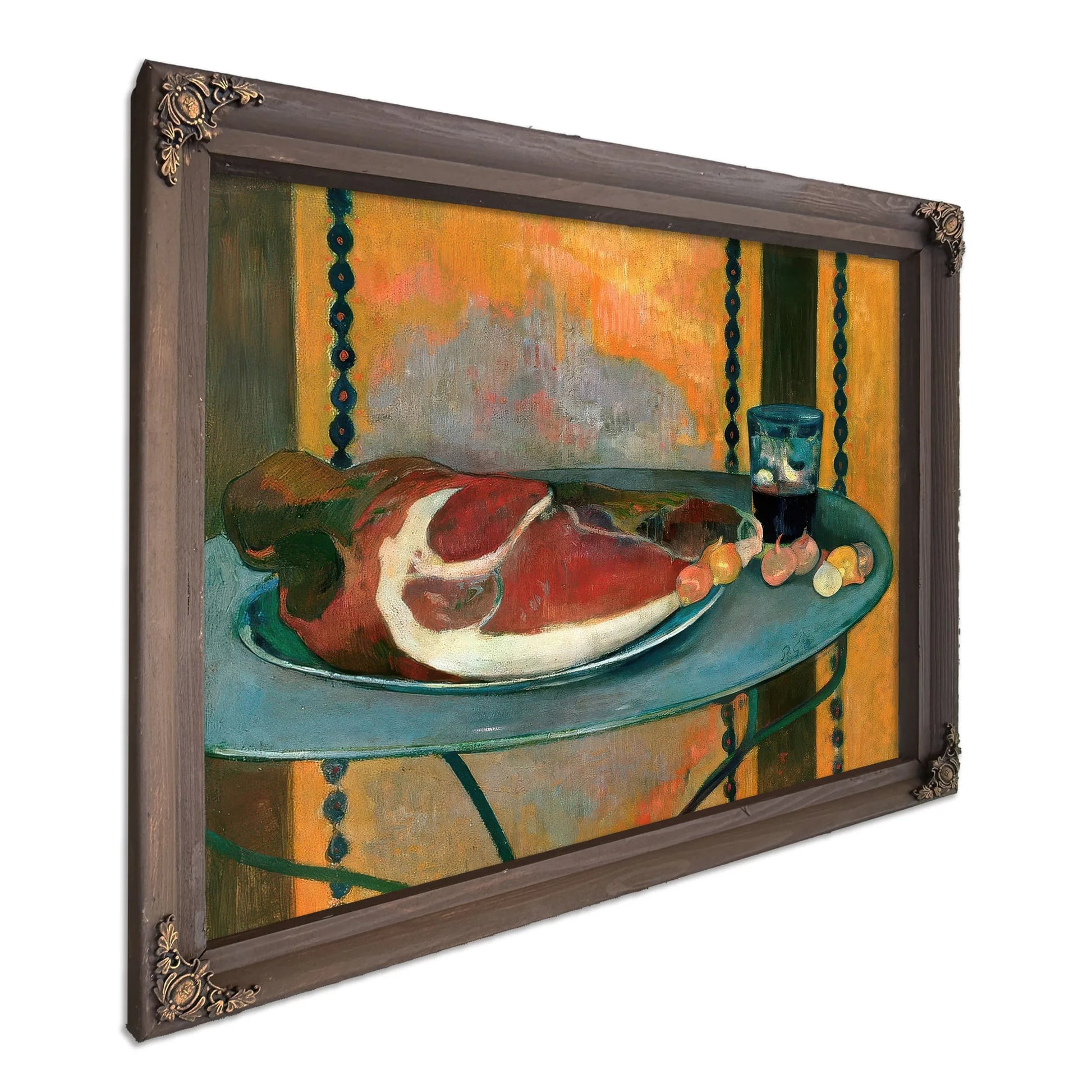 Still Life With Ham By Paul Gauguin Fine Art Print